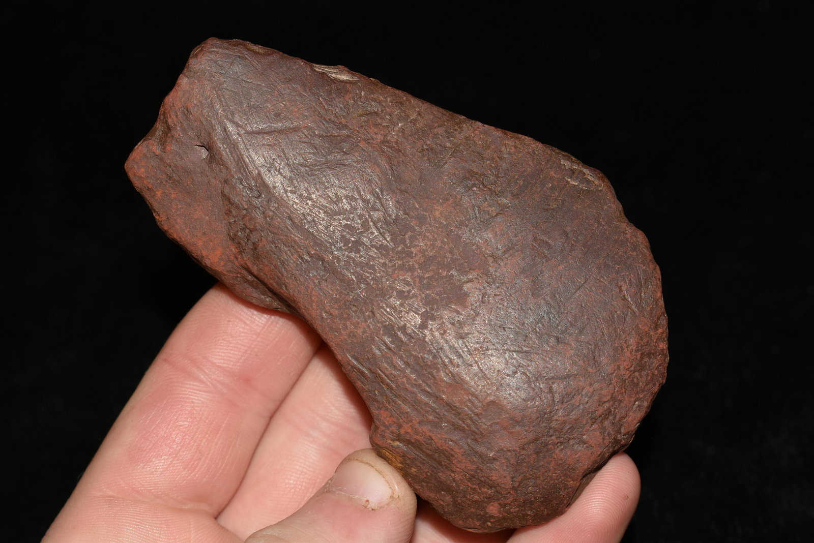 3 3/4" Worked Hematite Tool: 3 3/4" Worked Hematite Tool