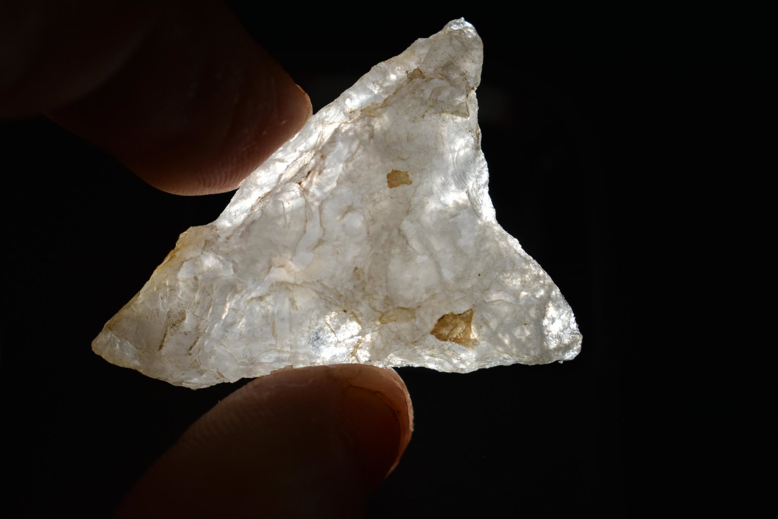 1 1/2" Quartizite Point found in Vest Virginia: 1 1/2" Quartizite Point found in Vest Virginia Authentic Native American Artifact