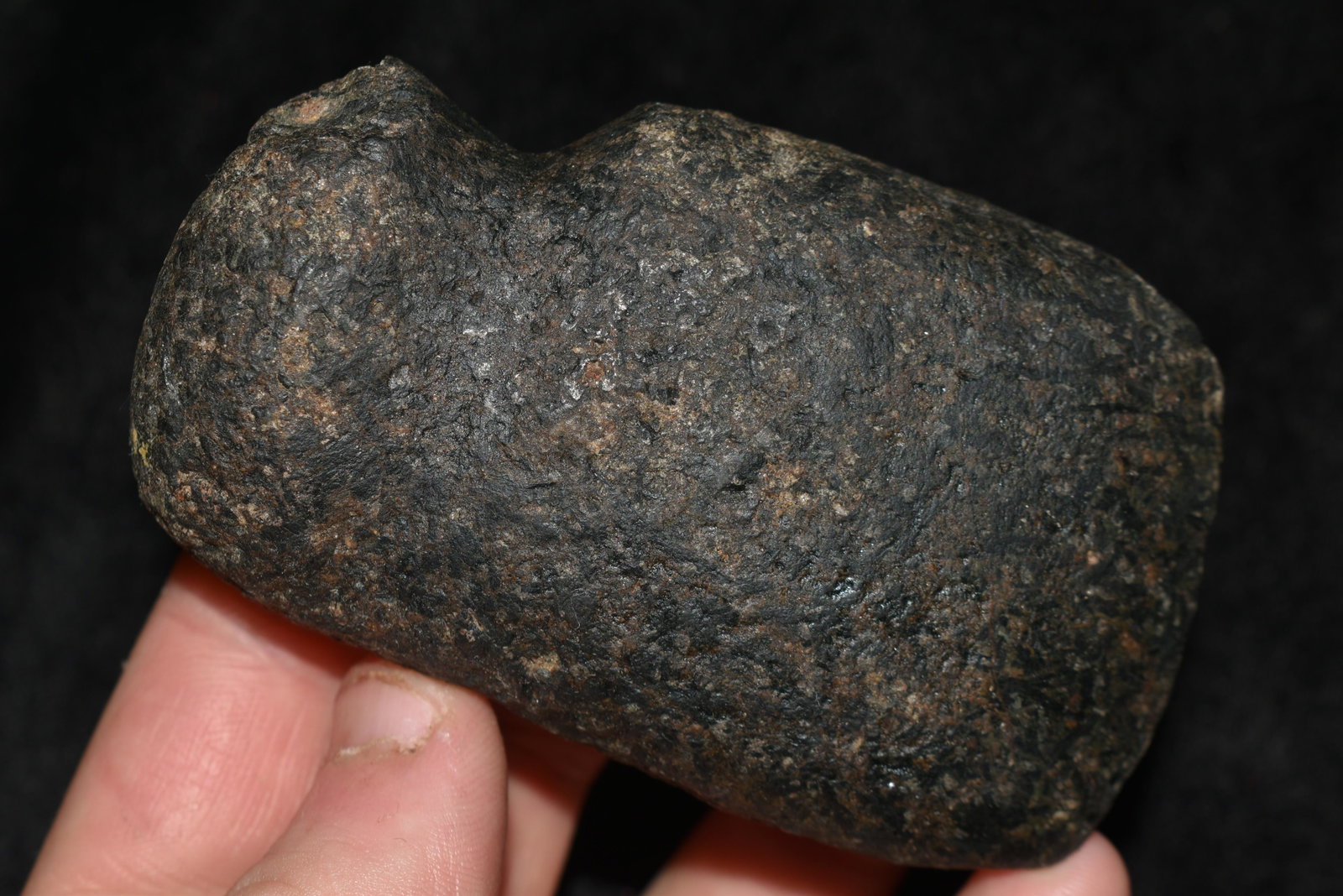 3 1/2" 3/4 Groove Axe found in Adams Co., Illinois: 3 1/2" 3/4 Groove Axe found in Adams Co., Illinois Authentic Native American Artifact