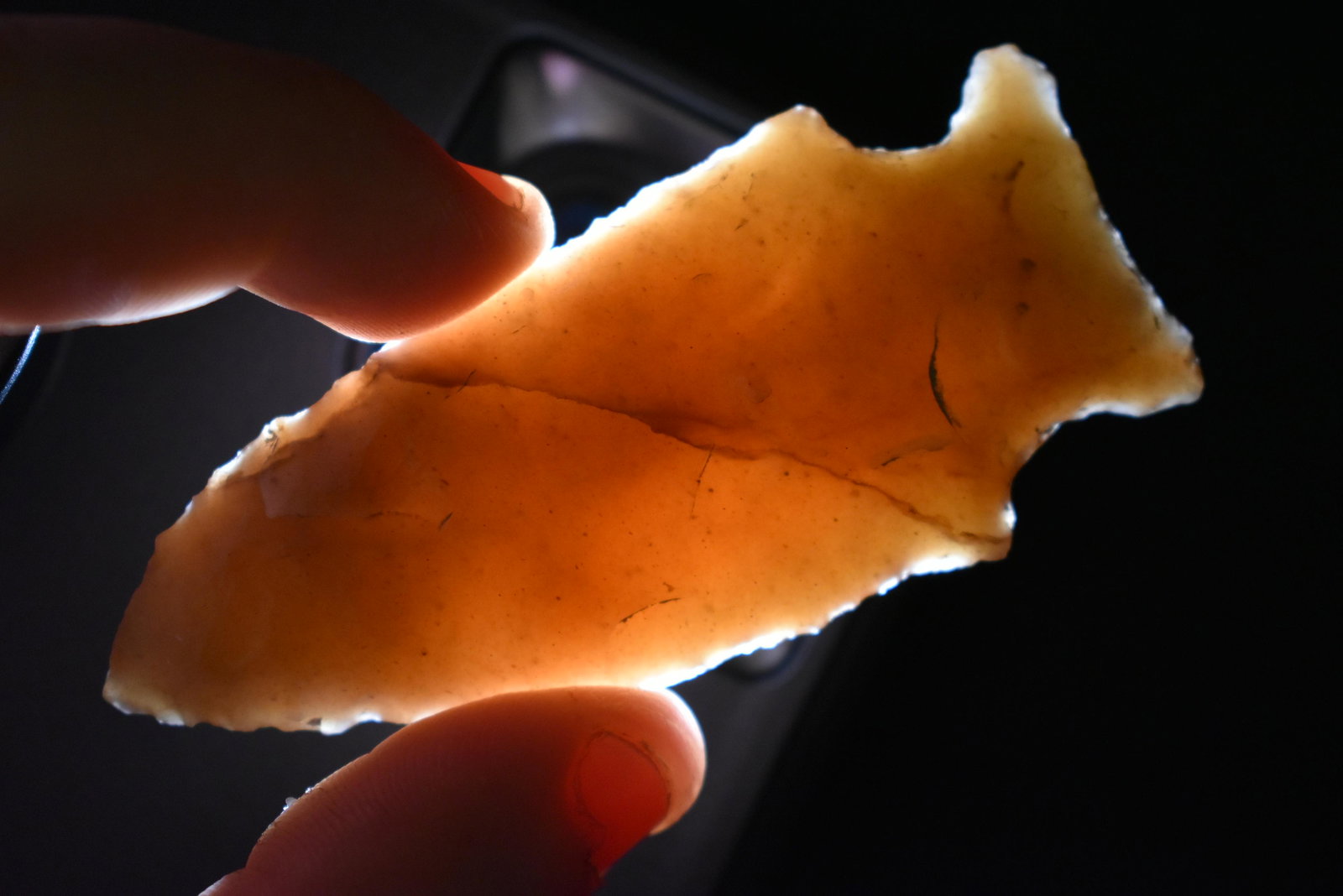 2 7/8" Novaculite Edgewood Point found in Arkansas, Ex. (1 of 5)