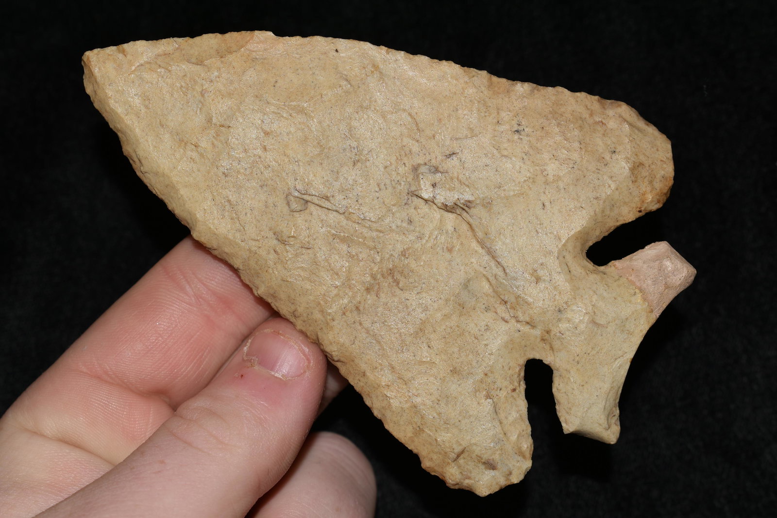 4 1/2" Beveled Archaic Thebes, Schuyler Co., IL Bennett (1 of 9)