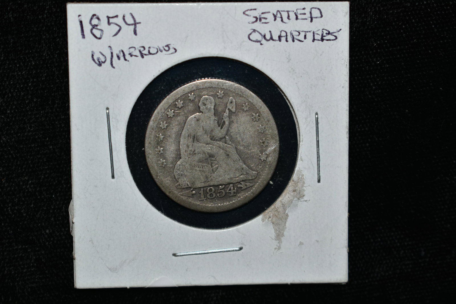 1854 Seated Silver Quarter with Arrows (1 of 2)