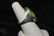 Silver Ring with Green Stone - 3