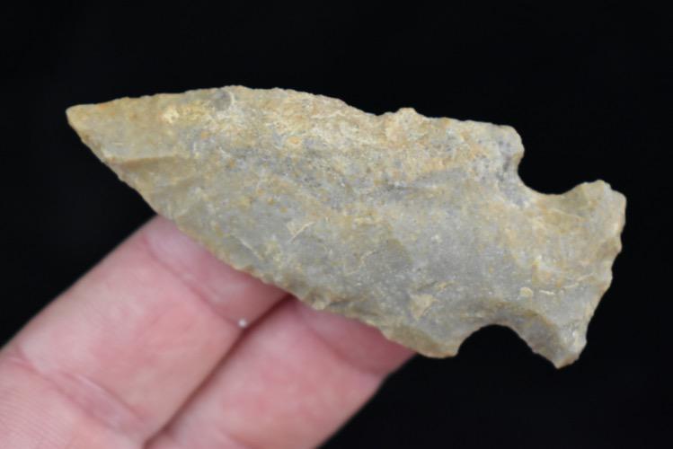 2 3/4" Side Notch, FB Herb Sanders, Douglas Co,: 2 3/4" Side Notch, FB Herb Sanders, Douglas Co, Missouri, Native American Arrowhead, Artifact
