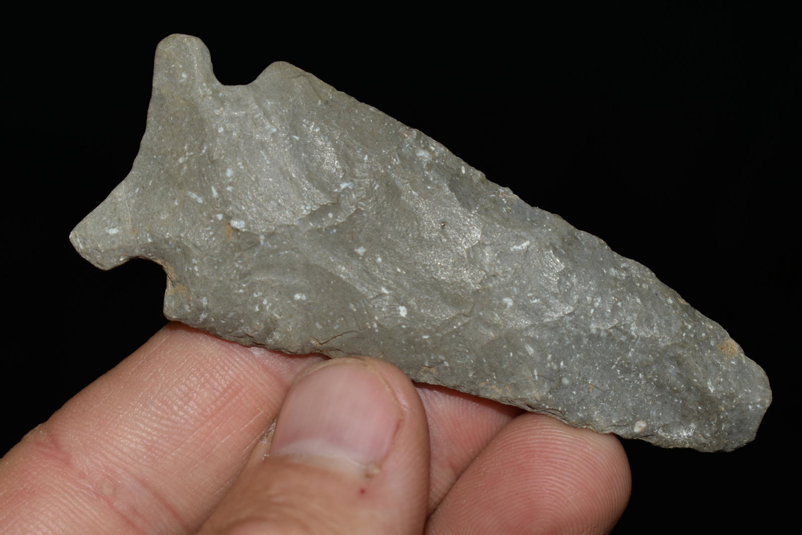 3" Graham Cave, This collection was found near the town: 3" Graham Cave, This collection was found near the town of Falls City Nebraska, They are nearly all manufactured out of Florence Chert, Private Collection, Authentic Native American Arrowhead, Artifac