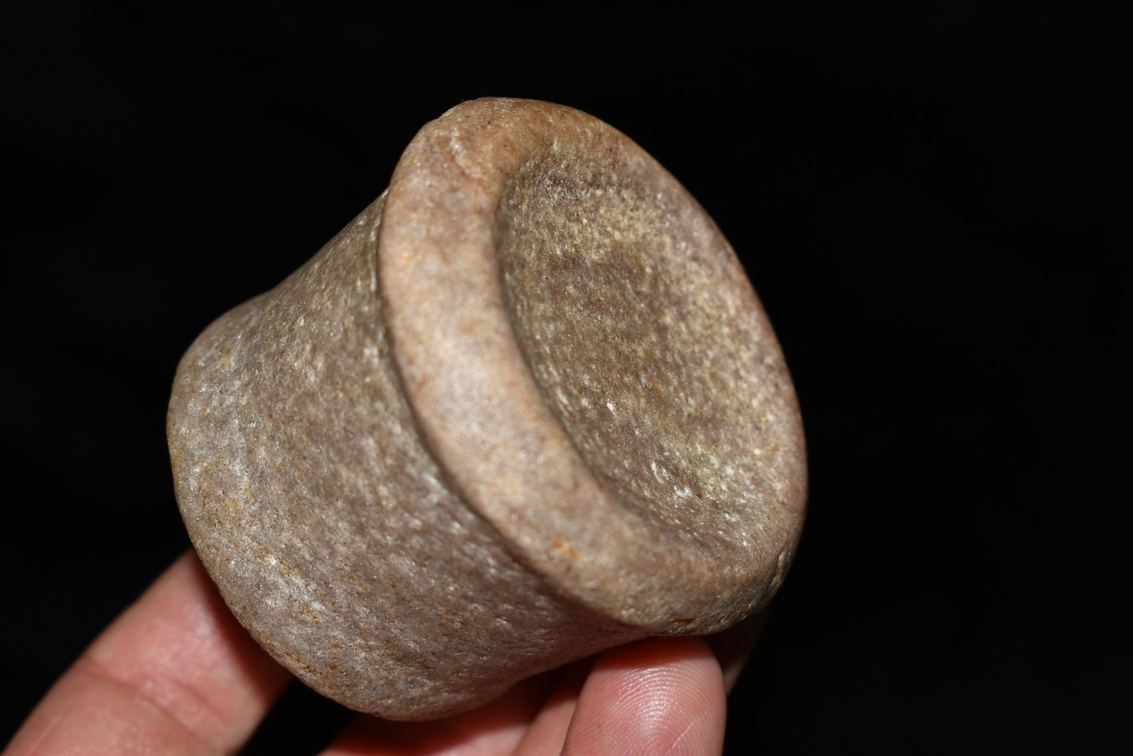 2 1/2" Fine Quartz Neolithic Pestle, Africa: 2 1/2" Fine Quartz Neolithic Pestle, Africa