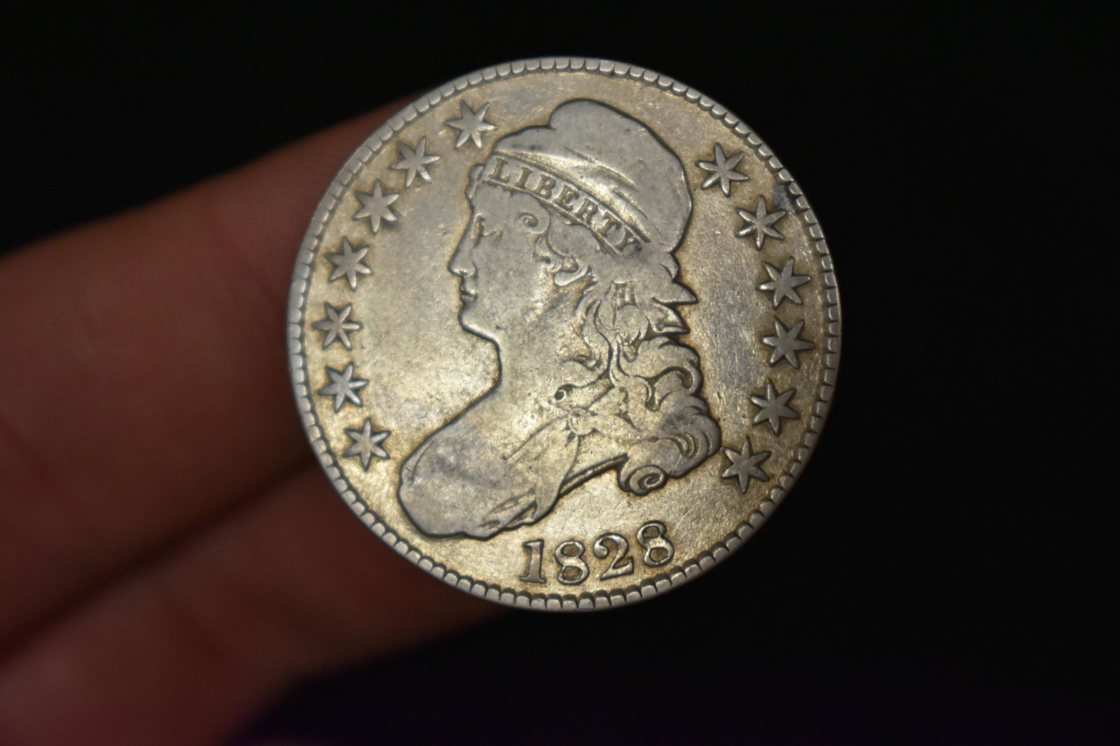 1828 CAPPED BUST SILVER HALF DOLLAR: 1828 CAPPED BUST SILVER HALF DOLLAR
