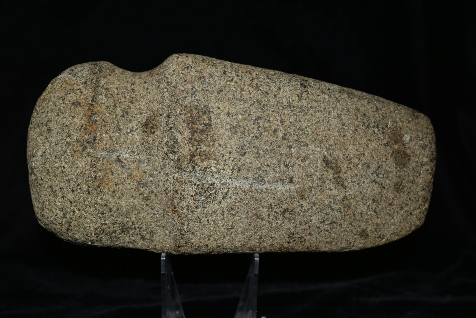 Massive 8 1/4" 3/4 Groove Axe, Tama Co., Iowa, Large: Massive 8 1/4" 3/4 Groove Axe, Tama Co., Iowa, Large Axe with Good Form, Stand on its back