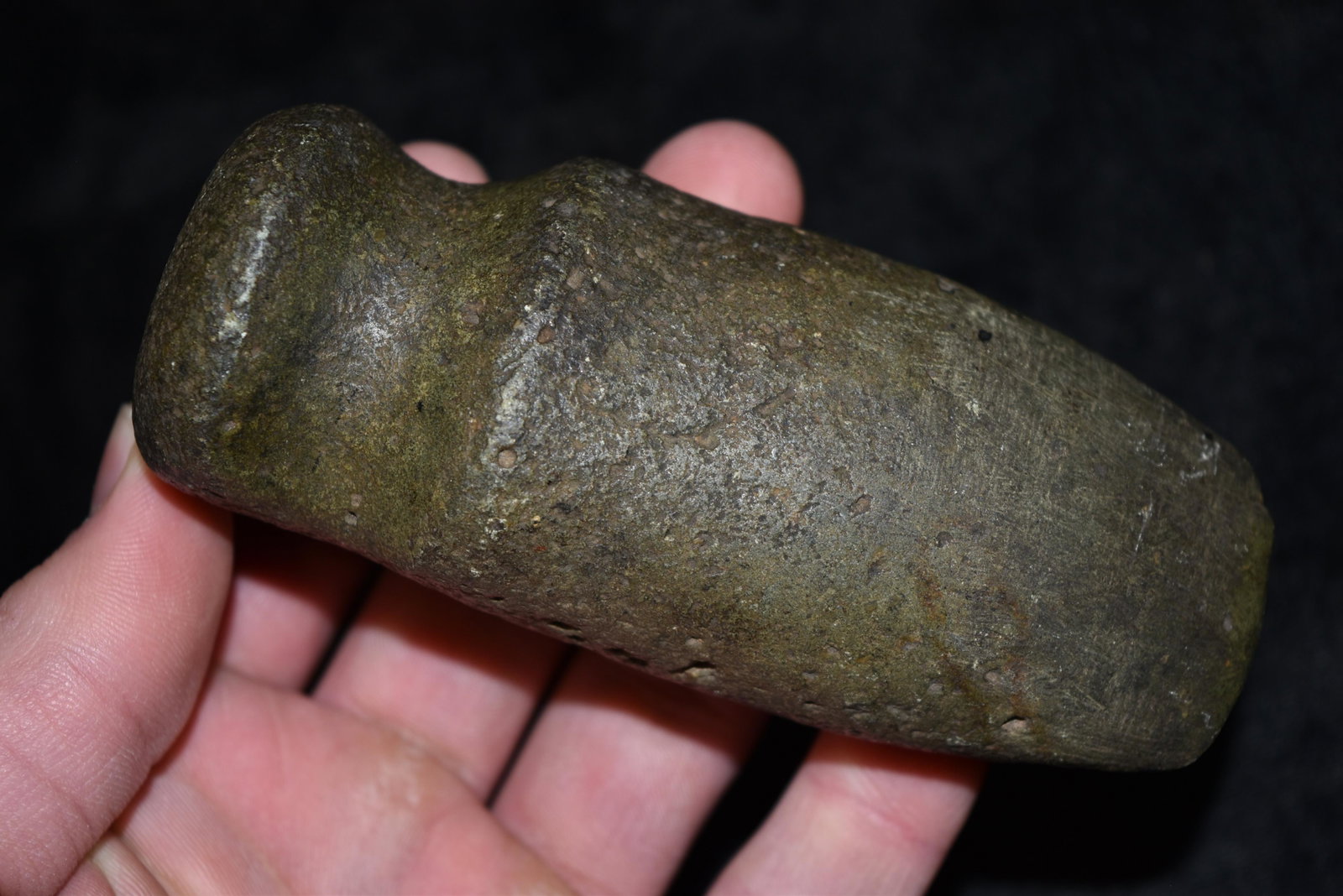4 1/4" 3/4 Groove Axe, Meadows COA, Allen Co, Ohio: 4 1/4" 3/4 Groove Axe, Meadows COA, Allen Co, Ohio
