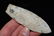 4 1/16" Kaolin Agate Basin Point, Rogers COA, Putty - 2