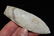 4 1/16" Kaolin Agate Basin Point, Rogers COA, Putty - 3