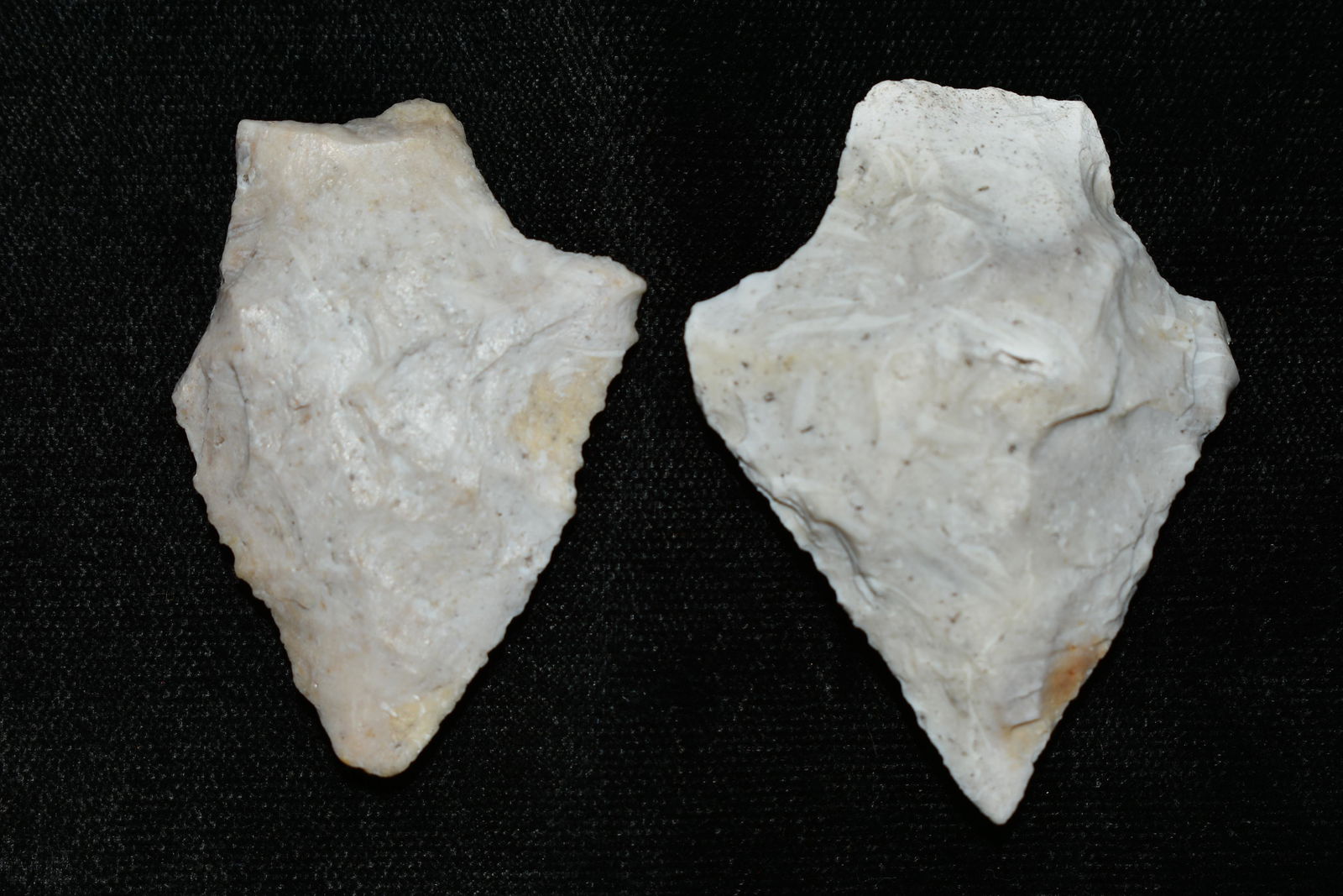 Lot of 2 Florida Arrowheads, Largest is 2" (1 of 3)