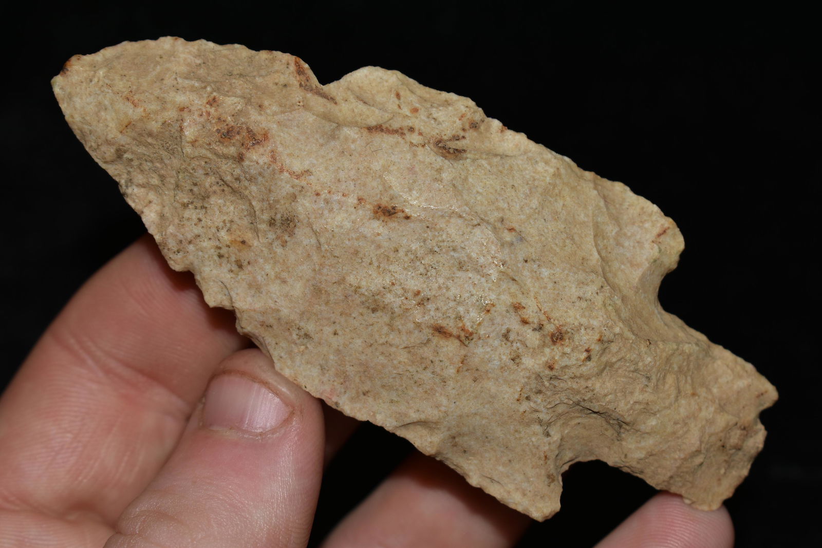 3 3/4" Square Stemmed Point found in Shelby Co., (1 of 4)