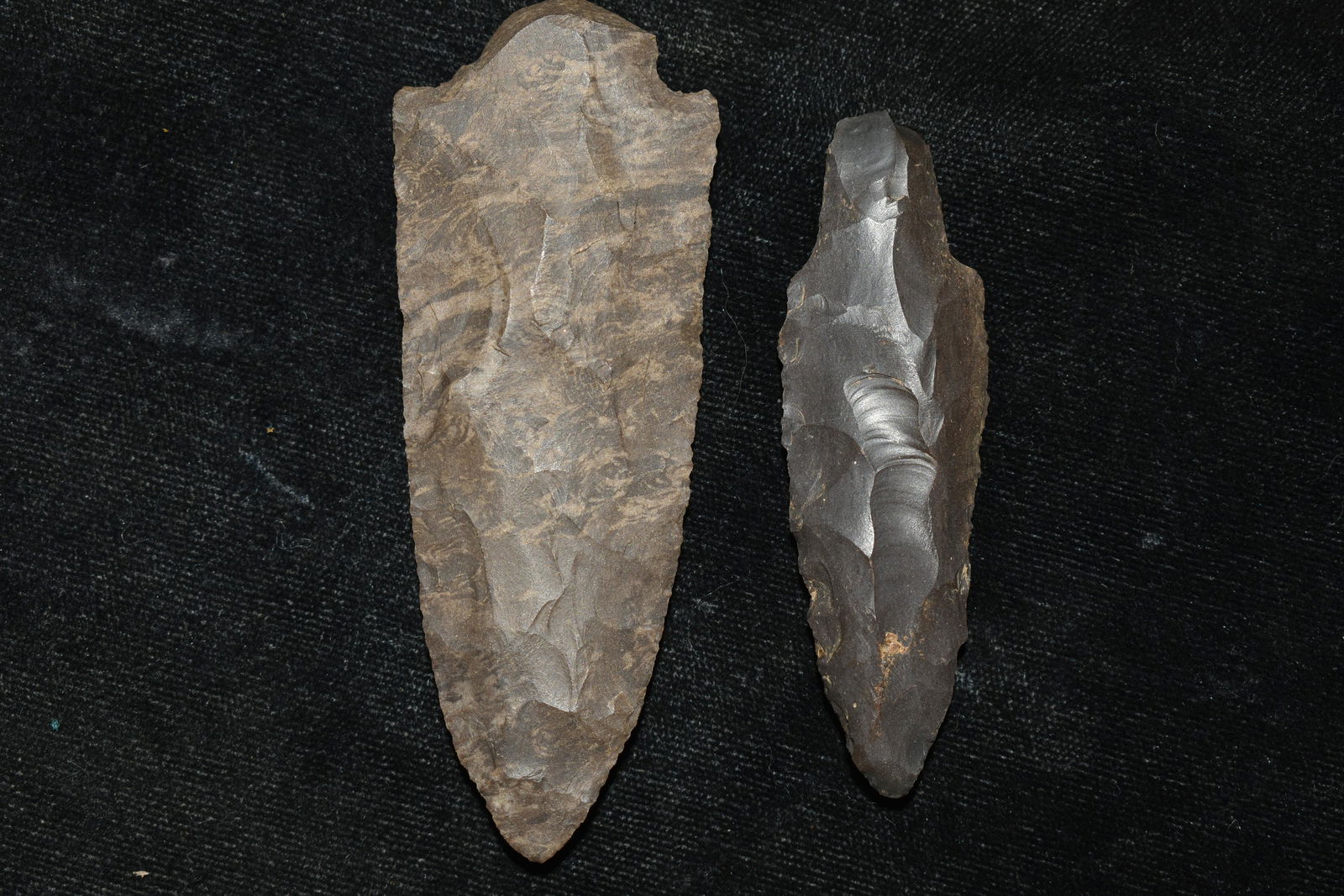 Lot of 2 Archaic Points, Largest is 3 1/2", found in (1 of 2)