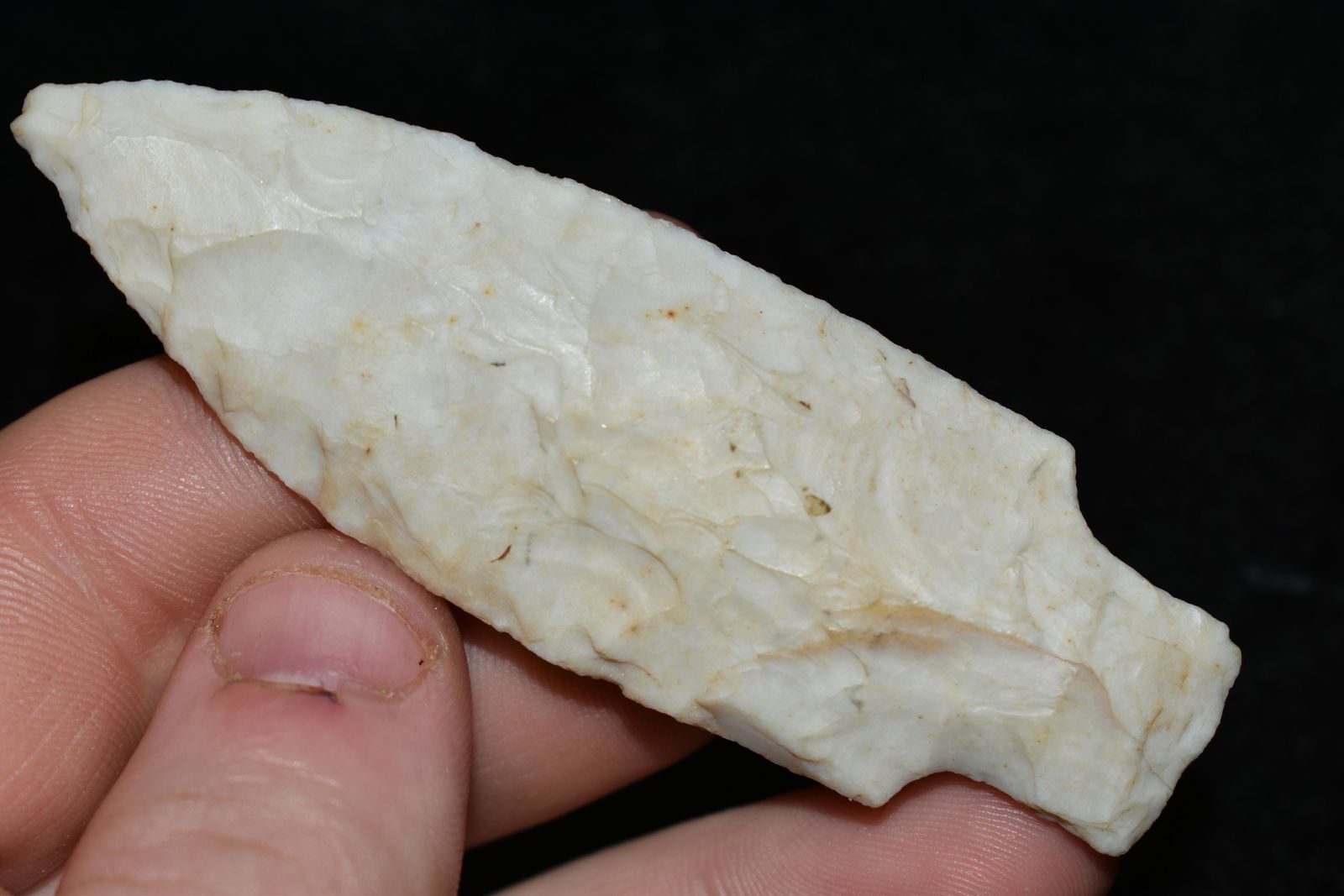 3 1/8" Sqaure Stemmed Point found in Scott Co., (1 of 4)