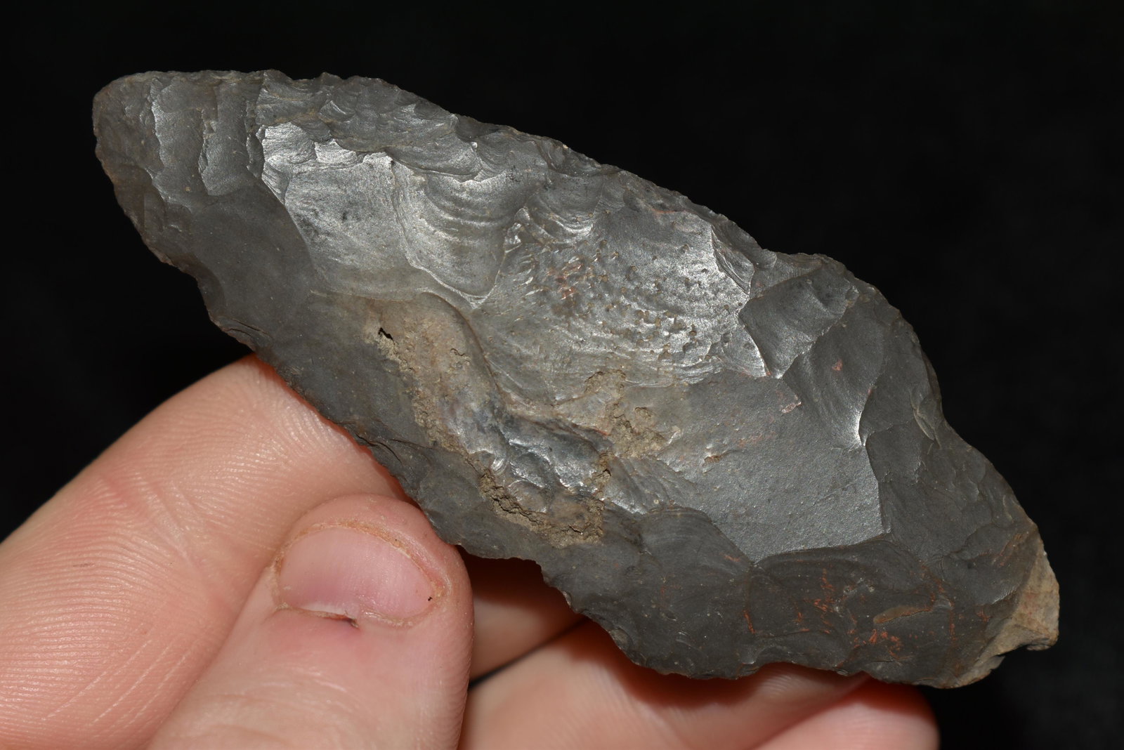 3 1/4" Adena found in Fulton Co., Indiana: 3 1/4" Adena found in Fulton Co., Indiana