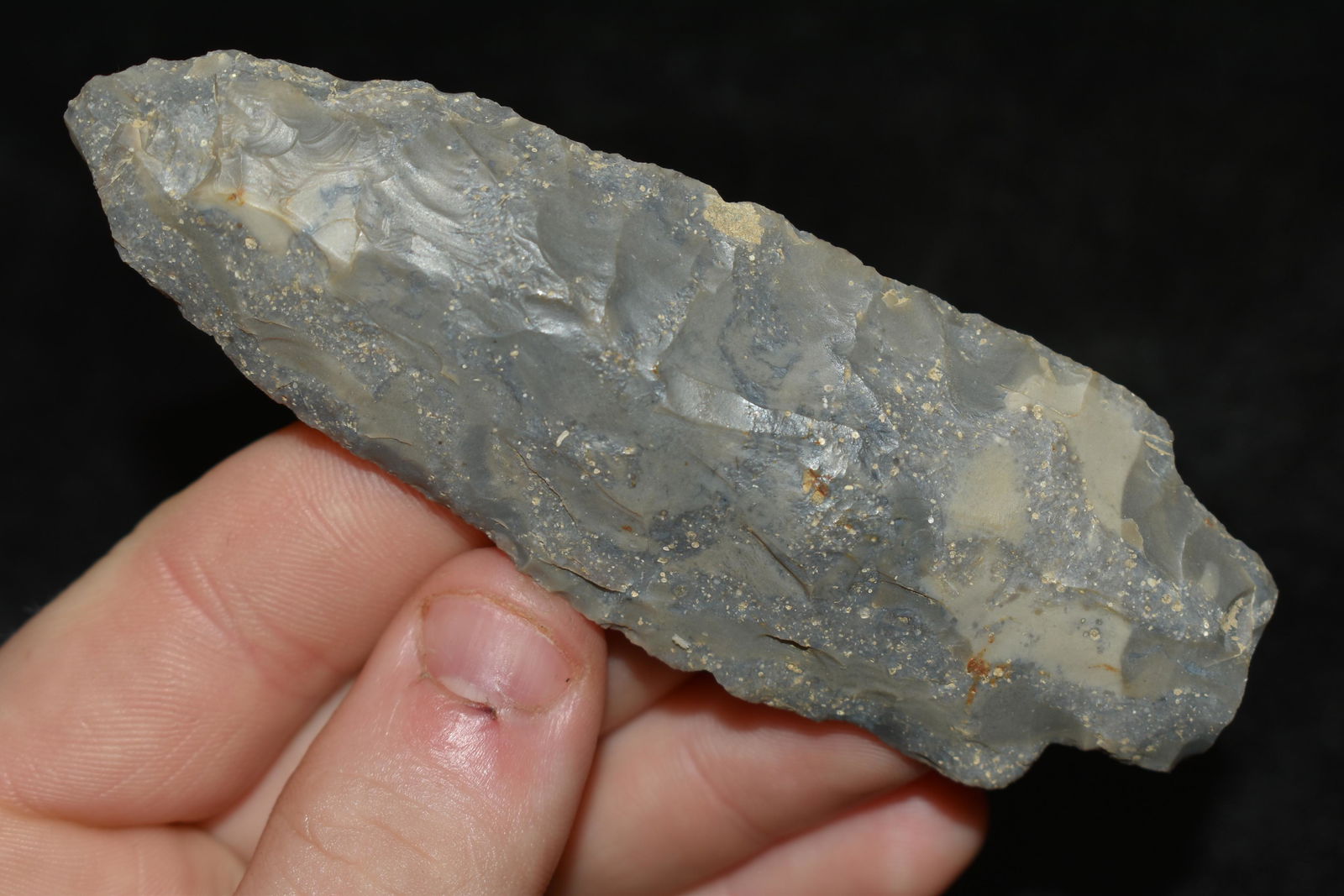 4" Square Stemmed Point found in Montgomery Co., (1 of 4)