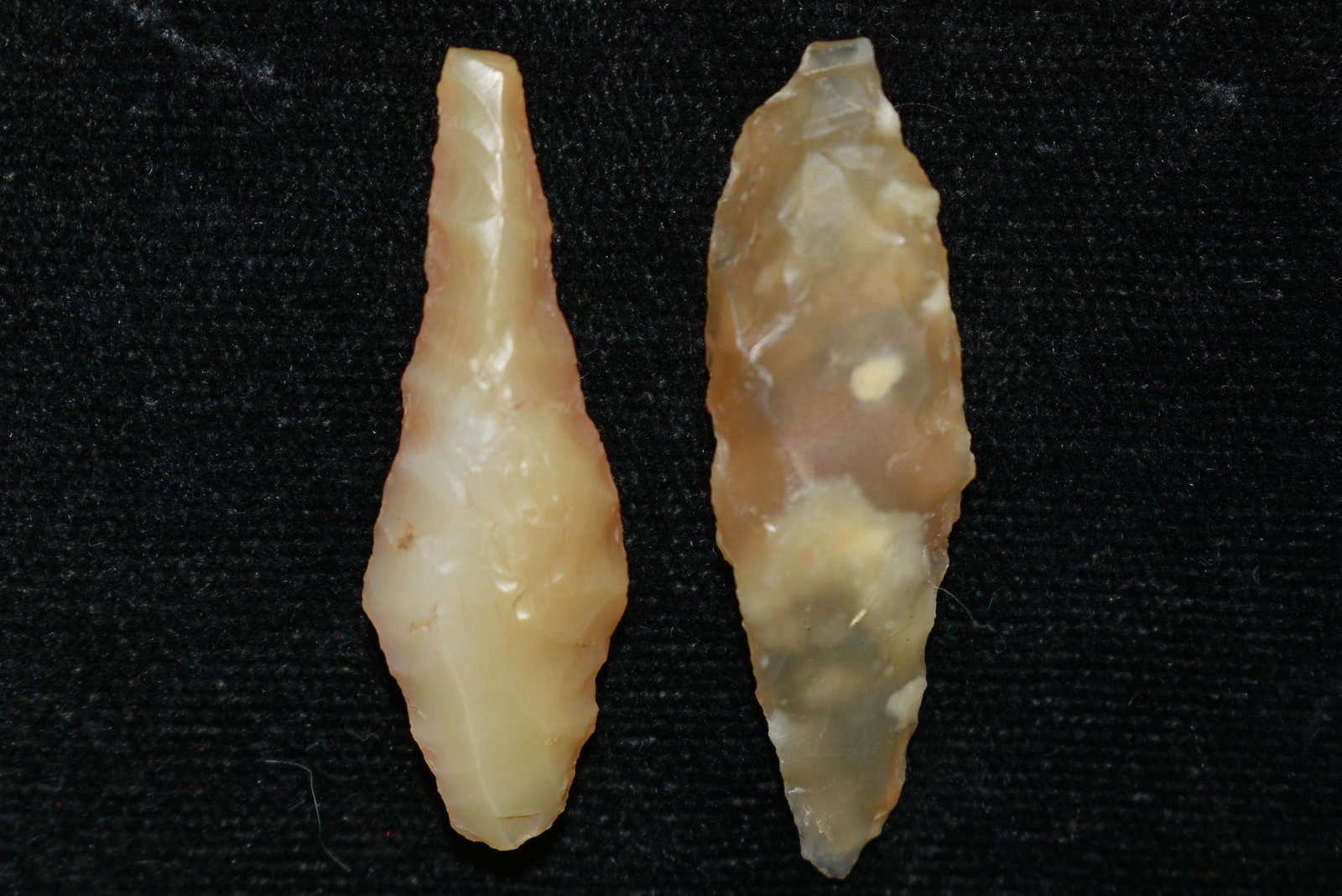 Lot of 2 Rabbit Island Dart's, Largest is 1 1/2" This: Lot of 2 Rabbit Island Dart's, Largest is 1 1/2" This collection contains Wonderful examples of Columbia River Valley Arrowheads and Darts from the Fred Van Ronk Collection. The location of these arti
