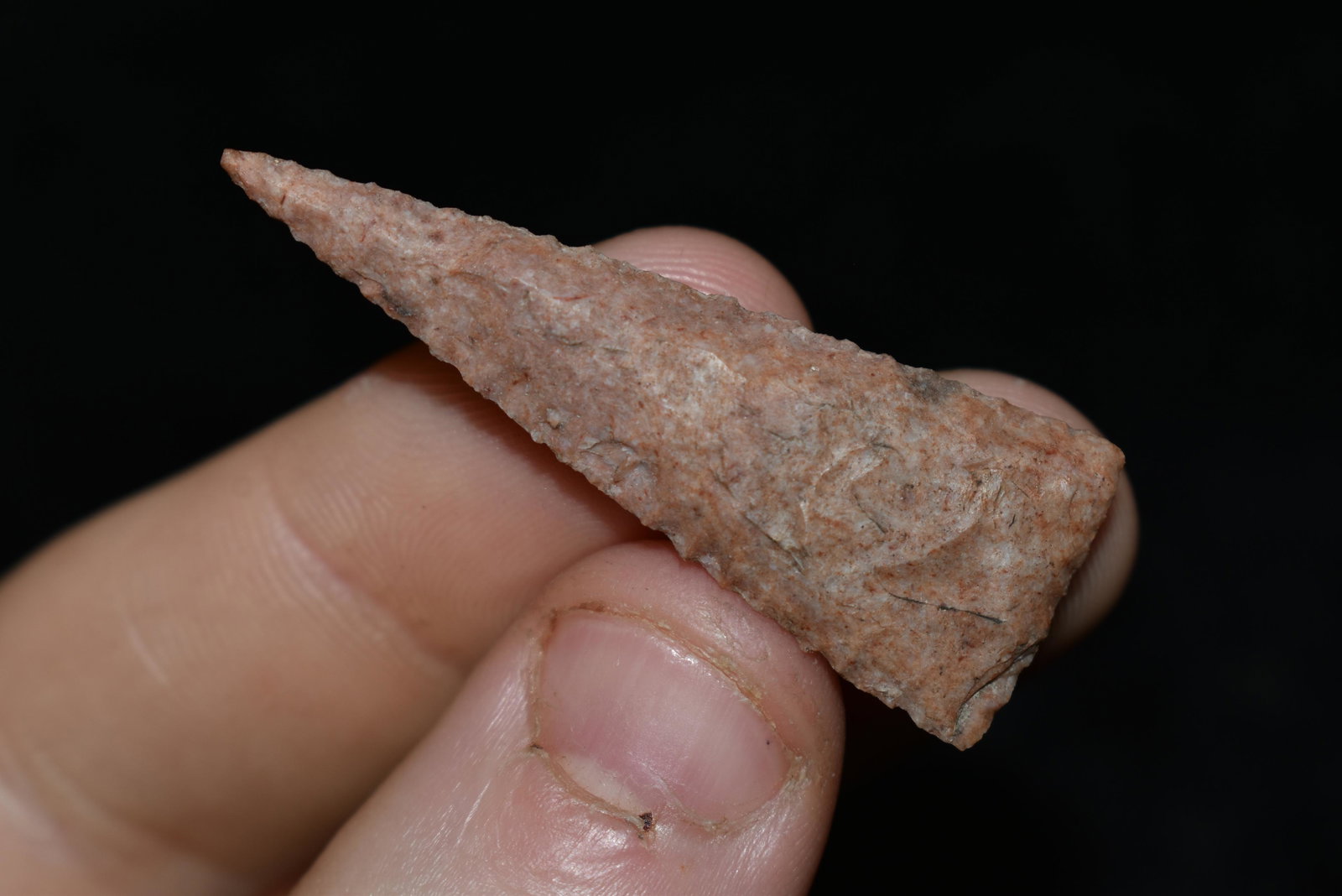 FINE 1 3/4" LONG MADISON TRIANGLE FOUND IN ST CHARLES (1 of 4)