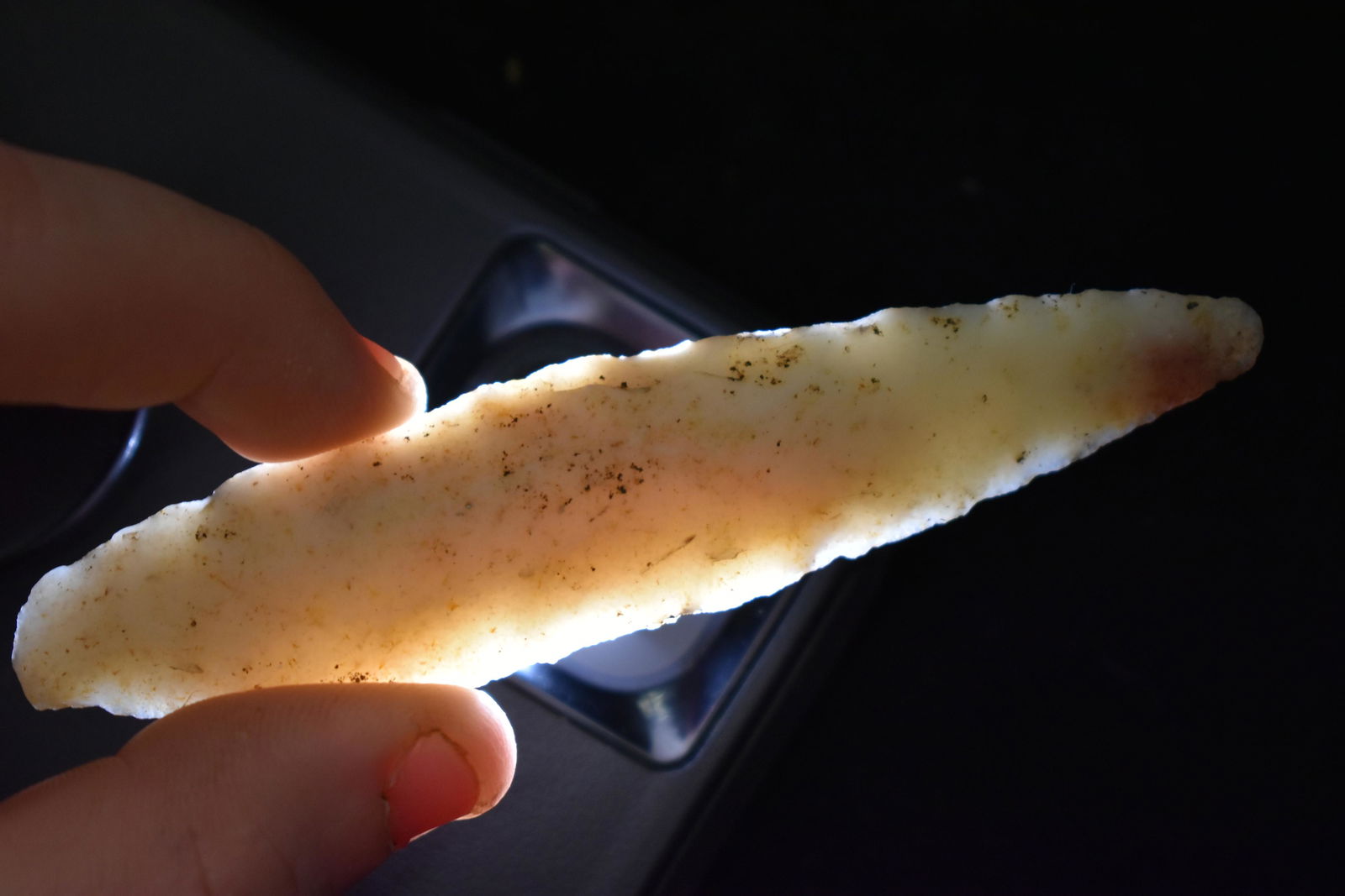 4 1/8" LONG KAOLIN LERMA FOUND IN JACKSON COUNTY (1 of 5)