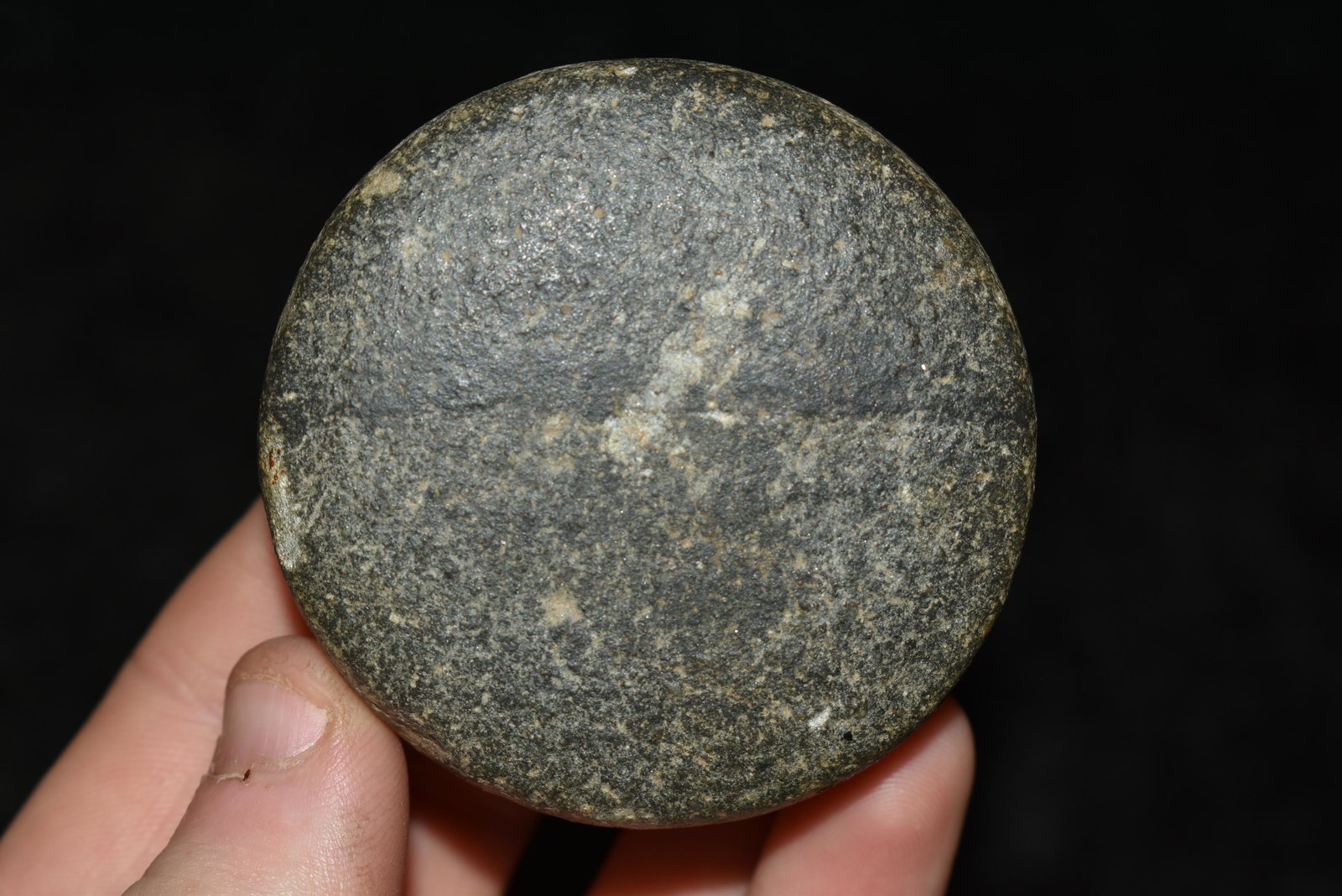 2 1/4" WIDE HARDSTONE DISCOIDAL FOUND IN MADISON (1 of 4)