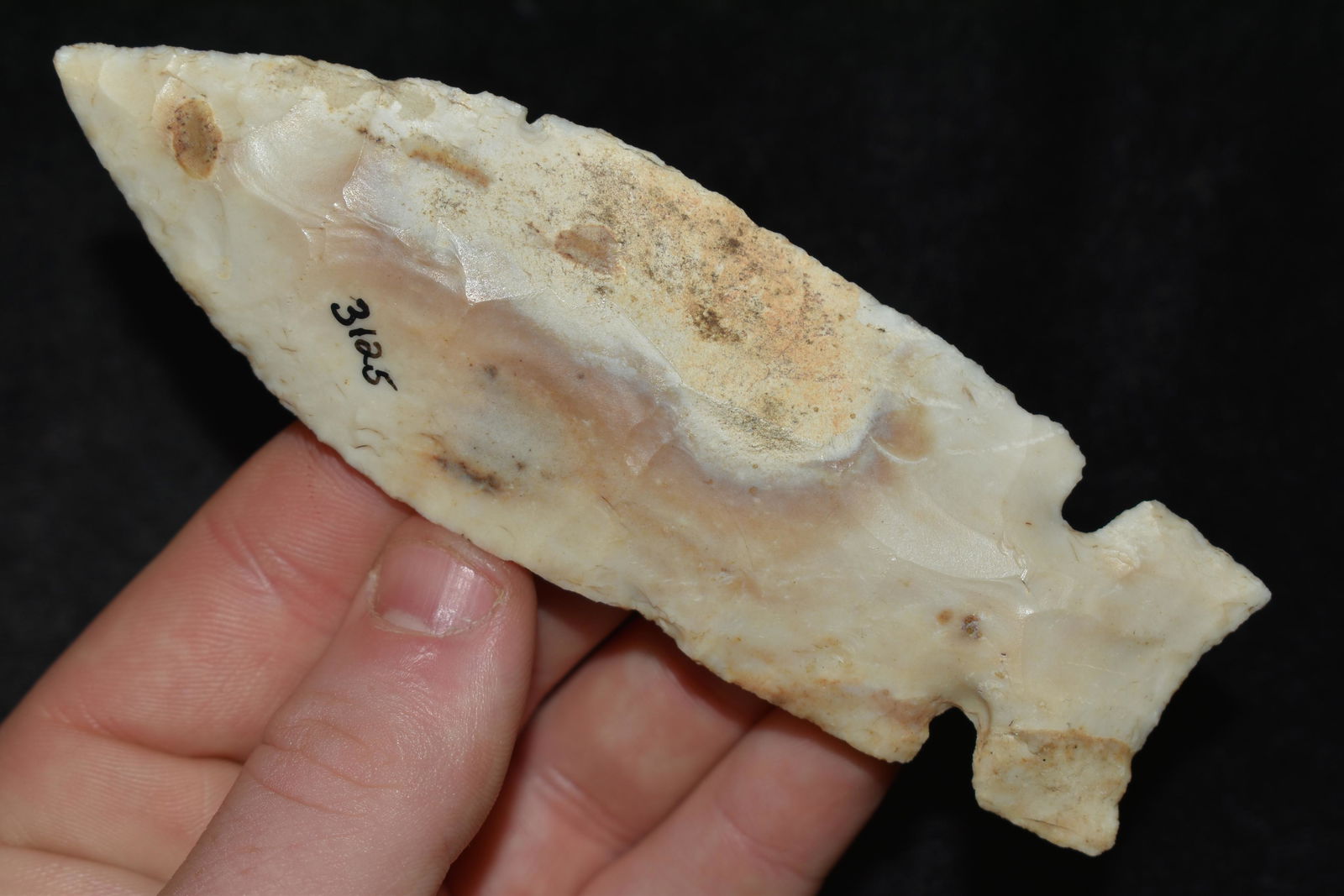 4 5/8" LONG GRAHAM CAVE / CHESTERFIELD FOUND IN LINCOLN (1 of 6)