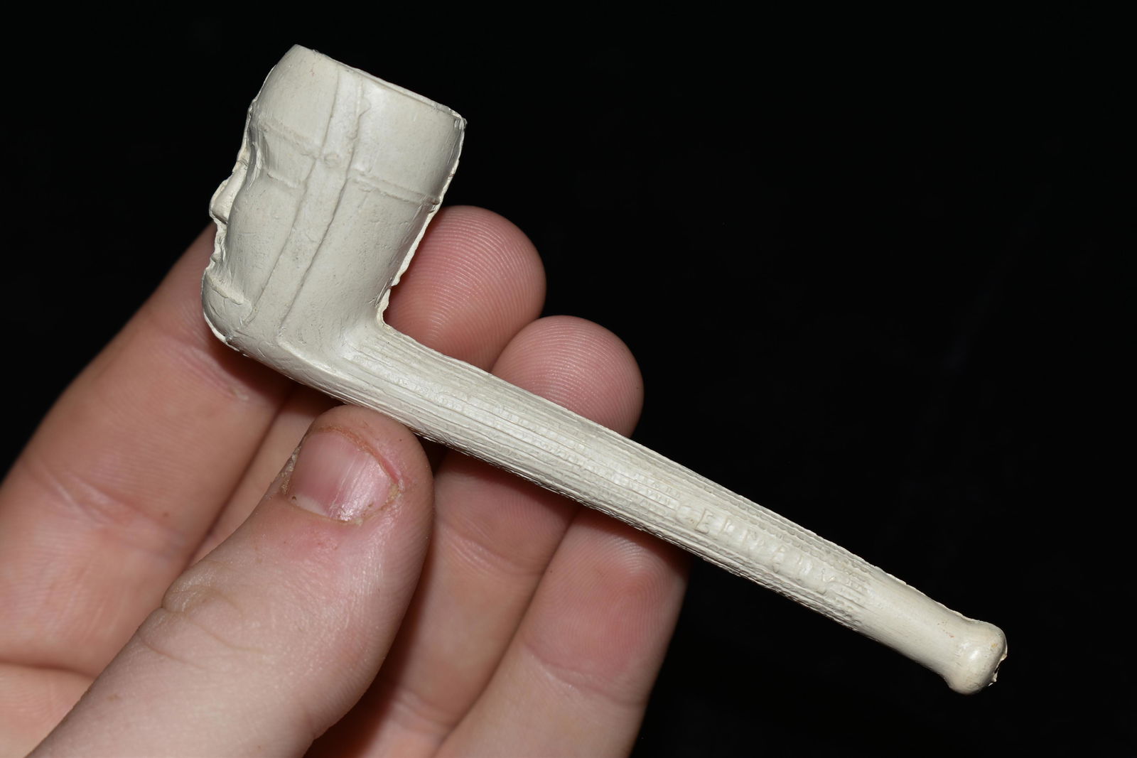 3 7/16" LONG HISTORIC CIVIL WAR ERA TRADE PIPE WITH (1 of 5)