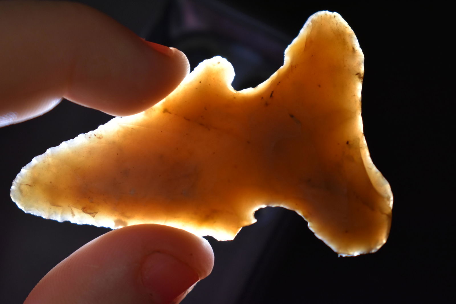 2 3/8" FLINT RIDGE ARCHAIC BEVEL / THEBES FOUND IN (1 of 5)