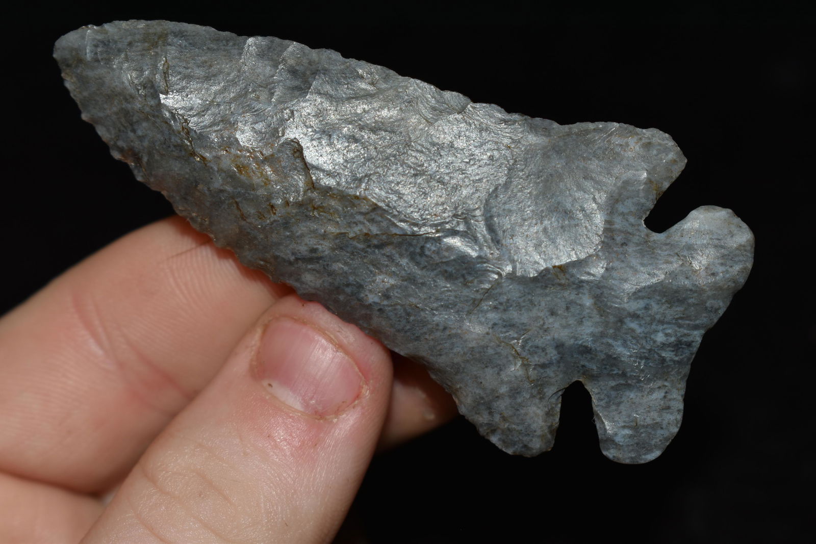 3" ARCHAIC BEVEL / THEBES FOUND IN COSHOCTAN COUNTY (1 of 4)