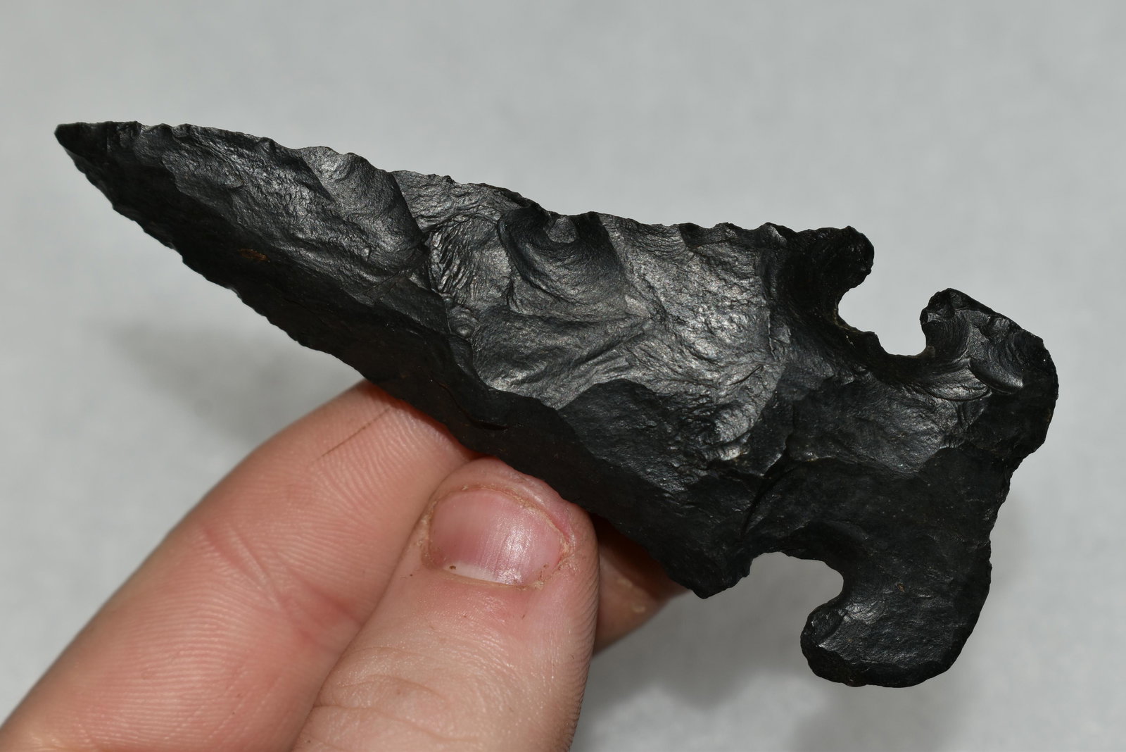 3 1/2" AMAZING E-NOTCH THEBES FOUND IN ROSS COUNTY (1 of 5)