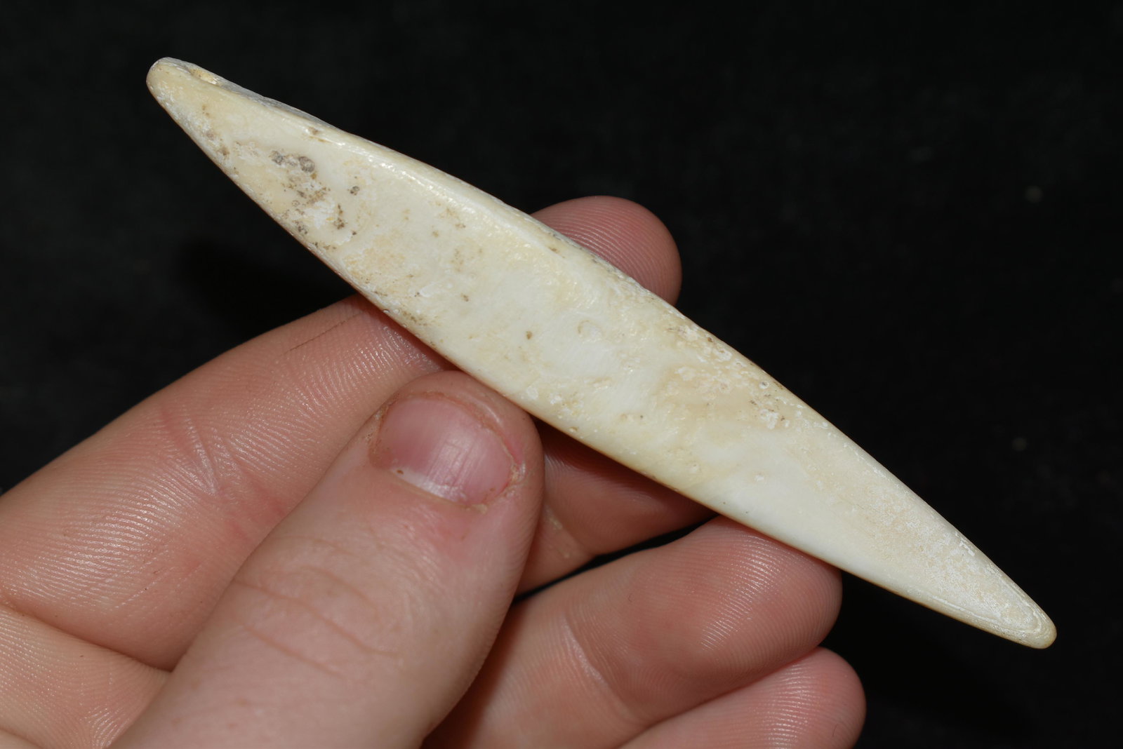 3 5/8" LONG PRE COLUMBIAN SHELL PENDANT FROM MEXICO (1 of 4)