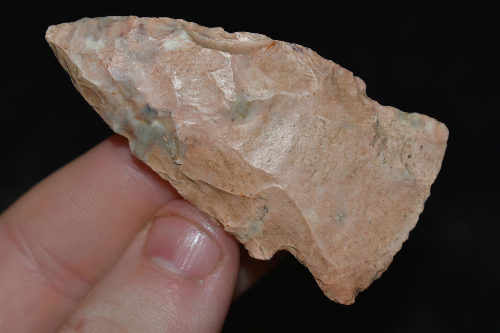 2 1/2" Steuben Arrowhead, ex Sam Webster Collection,: 2 1/2" Steuben Arrowhead, ex Sam Webster Collection, Pettis Co., Mo