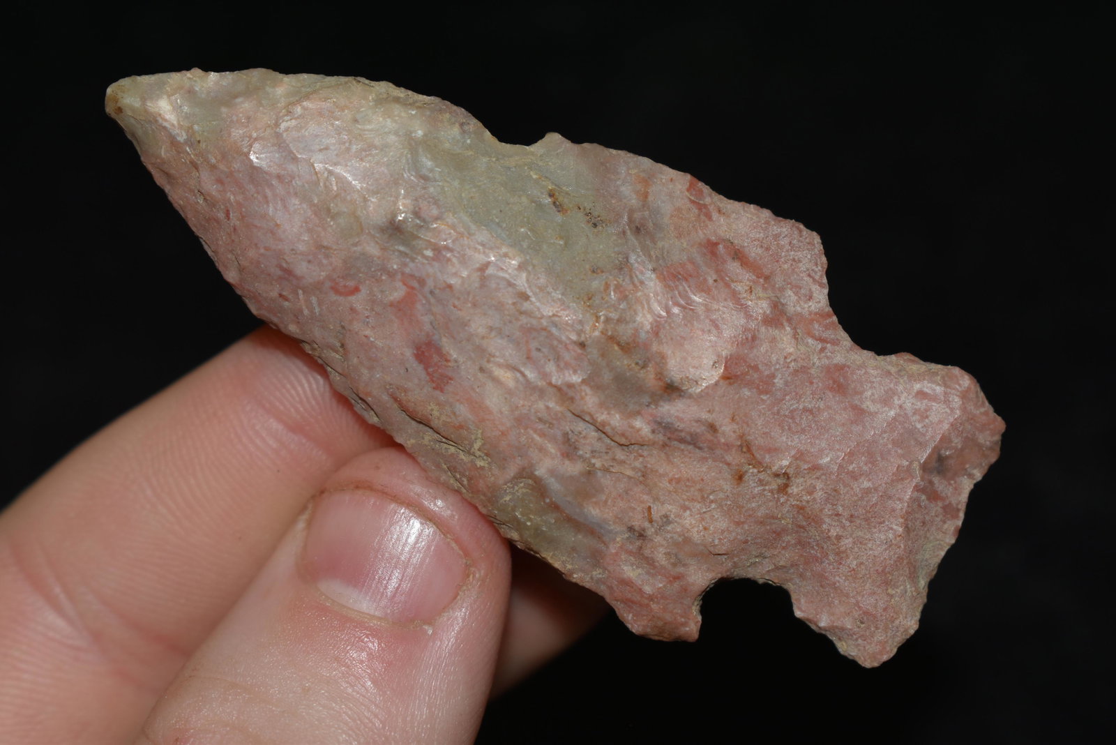 Colorful Ferry Arrowhead, ex Sam Webster Collection,: Colorful Ferry Arrowhead, ex Sam Webster Collection, Pettis Co., Mo