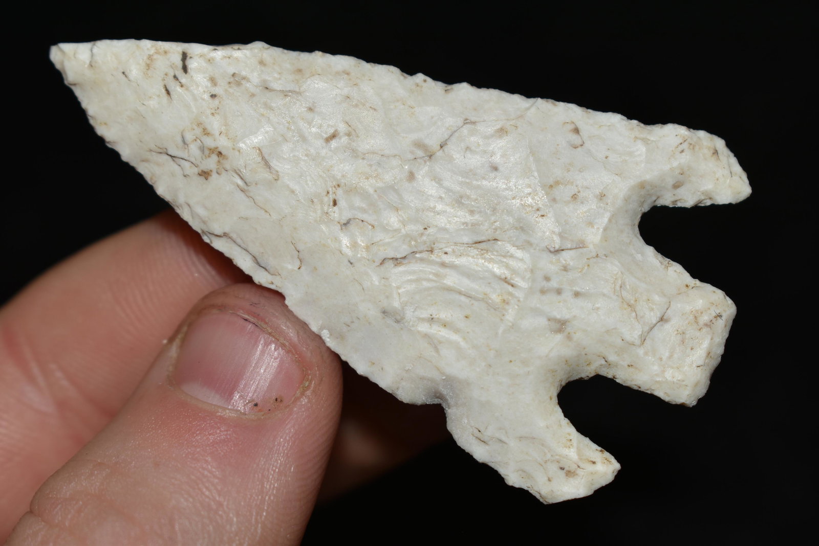 2 1/2" Mehlville Found by Dan Simmons in Lincoln Co.,: 2 1/2" Mehlville Found by Dan Simmons in Lincoln Co., Missouri in the 90's Authentic Native American Artifact