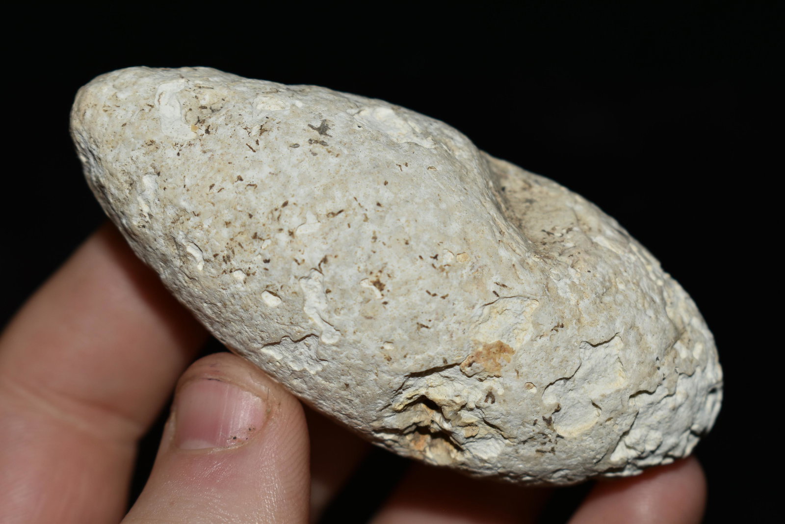 3 1/4" Limestone Plummet Found by Dan Simmons in: 3 1/4" Limestone Plummet Found by Dan Simmons in Lincoln Co., Missouri in the 90's Authentic Native American Artifact