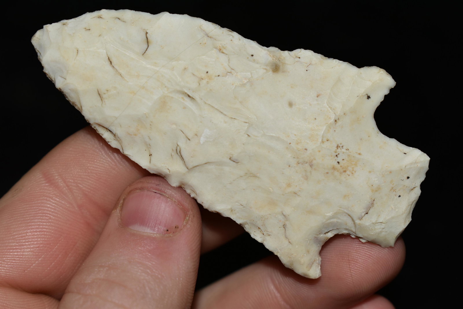 3" Etley Found by Dan Simmons in Lincoln Co., Missouri: 3" Etley Found by Dan Simmons in Lincoln Co., Missouri in the 90's Authentic Native American Artifact