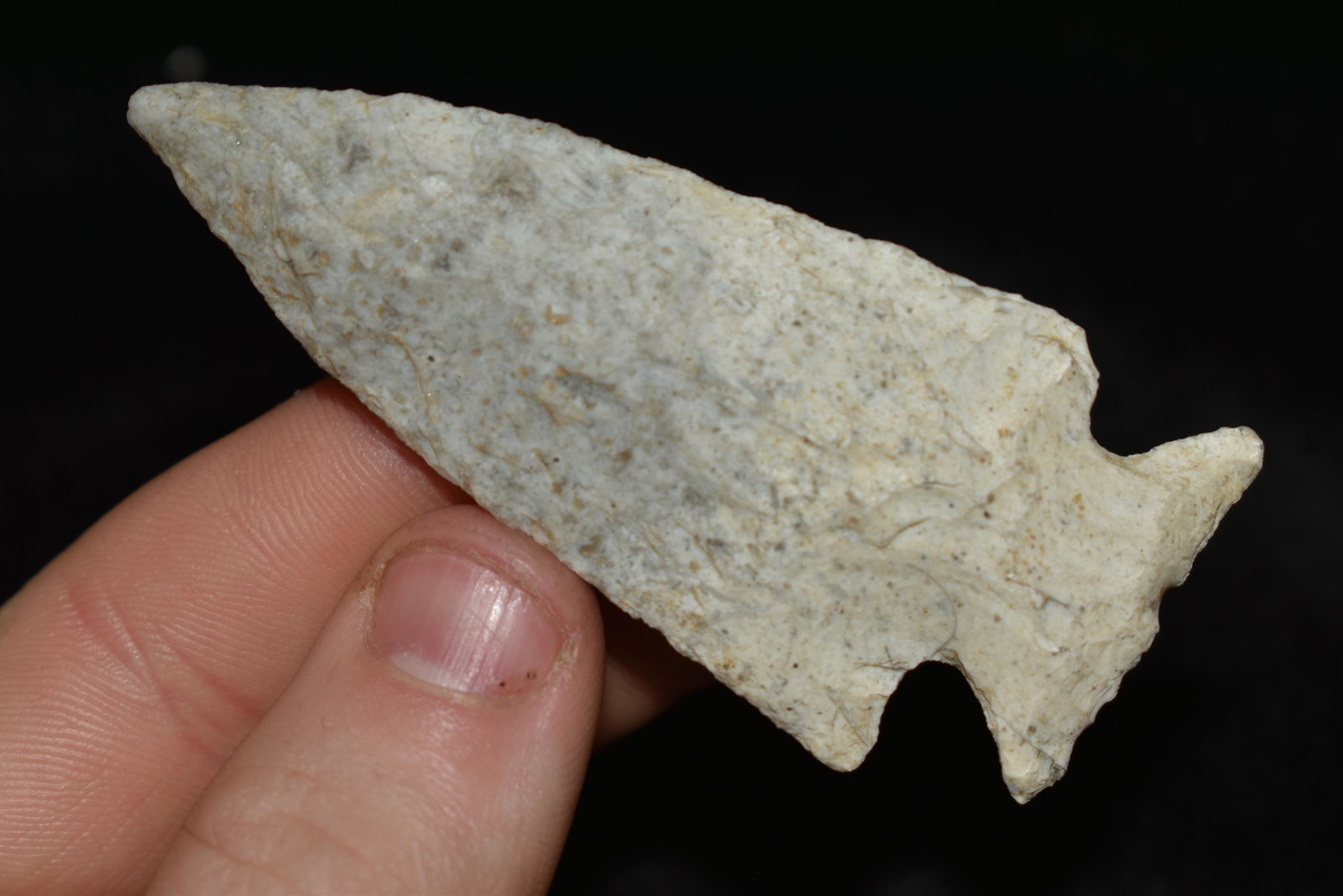 2 3/4" Kings found by Dan Simmons in Lincoln Co.,: 2 3/4" Kings found by Dan Simmons in Lincoln Co., Missouri in the 90's Authentic Native American Artifact