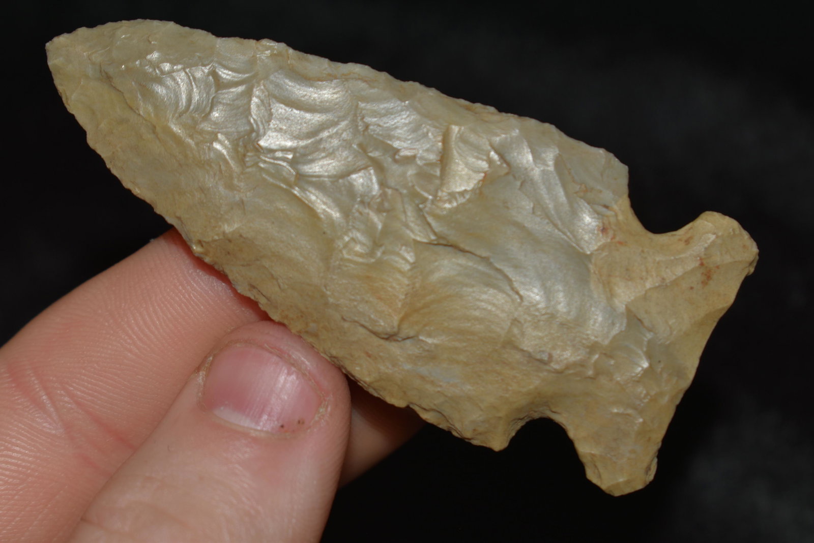 2 7/8" Godar found by Dan Simmons in Lincoln Co.,: 2 7/8" Godar found by Dan Simmons in Lincoln Co., Missouri in the 90's Authentic Native American Artifact