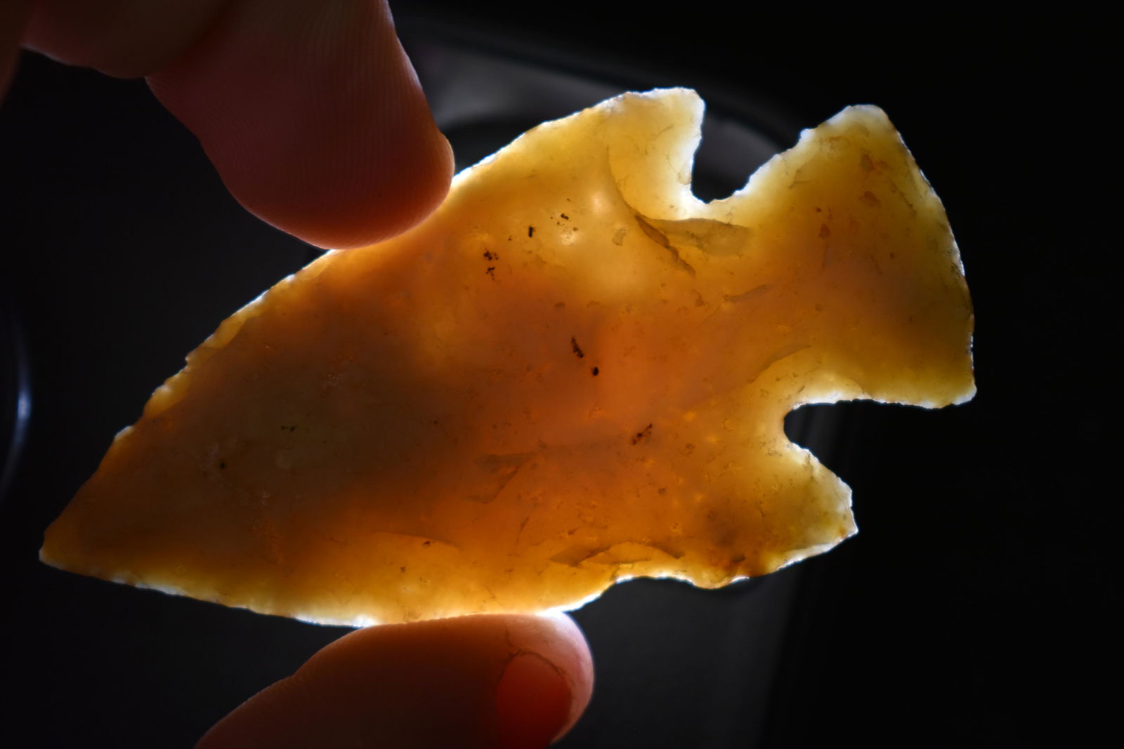 2 1/2" Translucent Novaculite Point found in Arkansas (1 of 5)