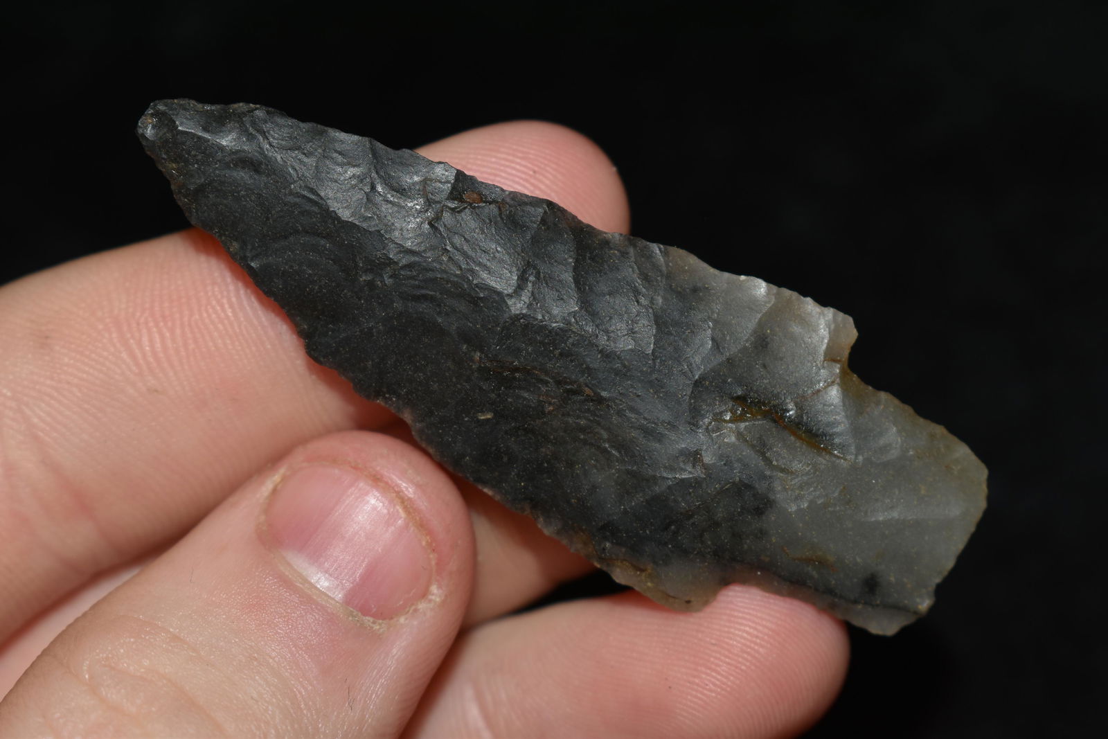 2 1/2" Sqaure Stemmed Point found in Yell Co., Arkansas (1 of 4)
