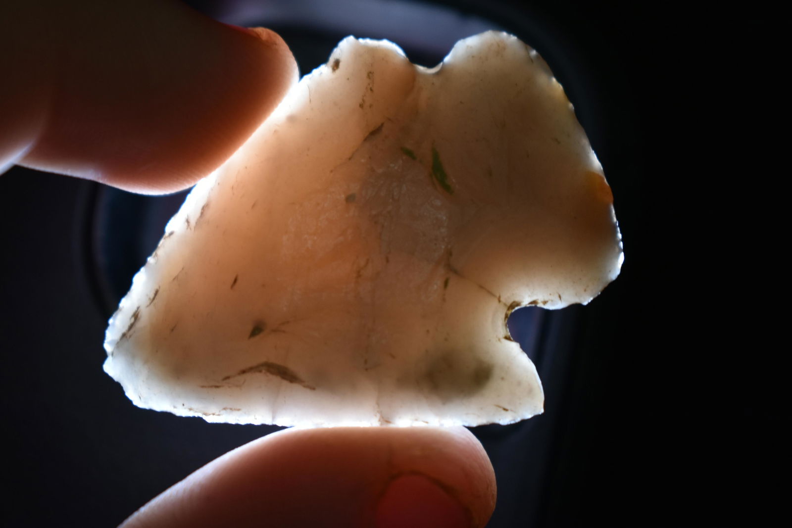 1 1/2" Novaculite Point found in SE Arkansas Authentic (1 of 5)