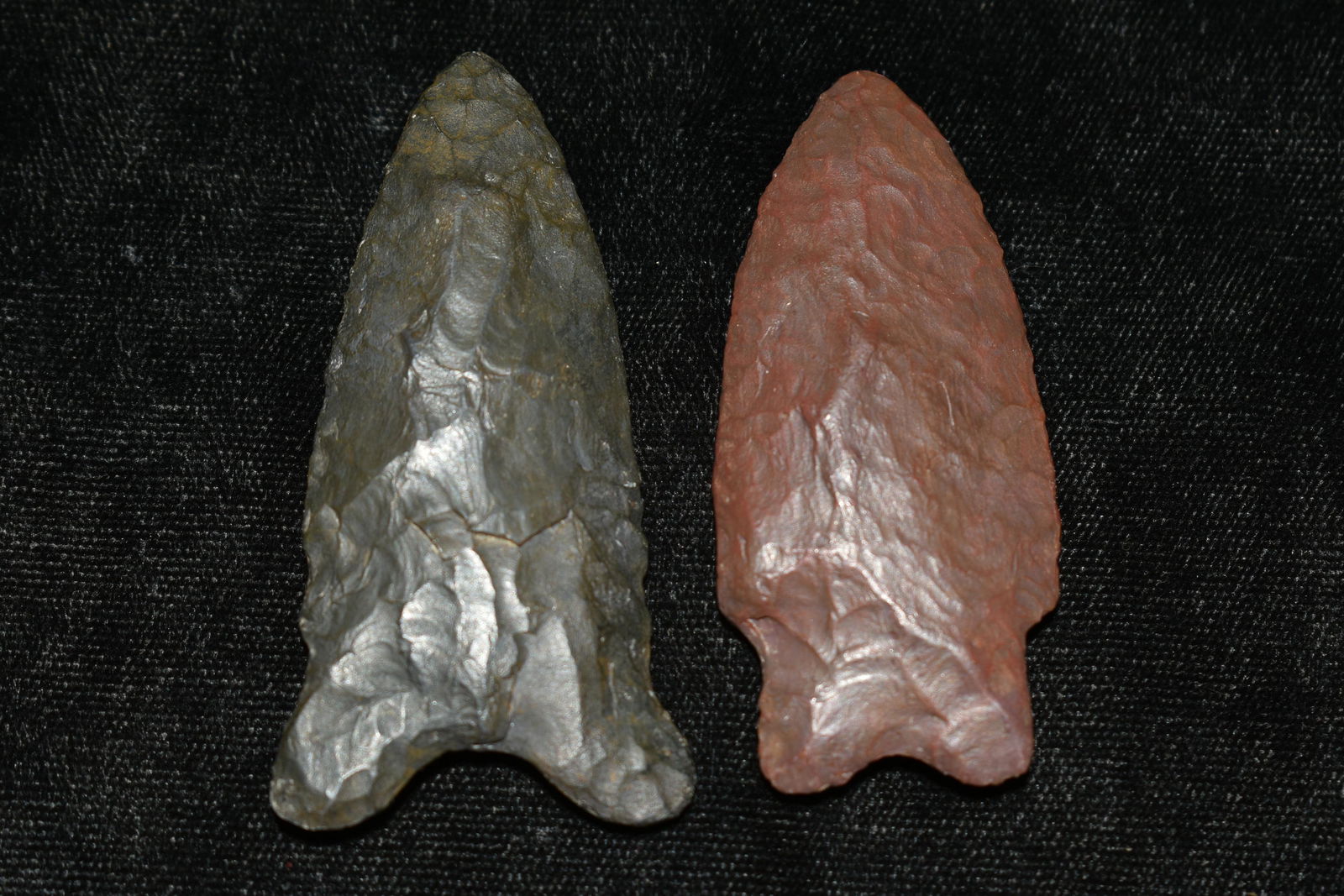 Lot of 2 Restored Arrowheads (1 of 2)
