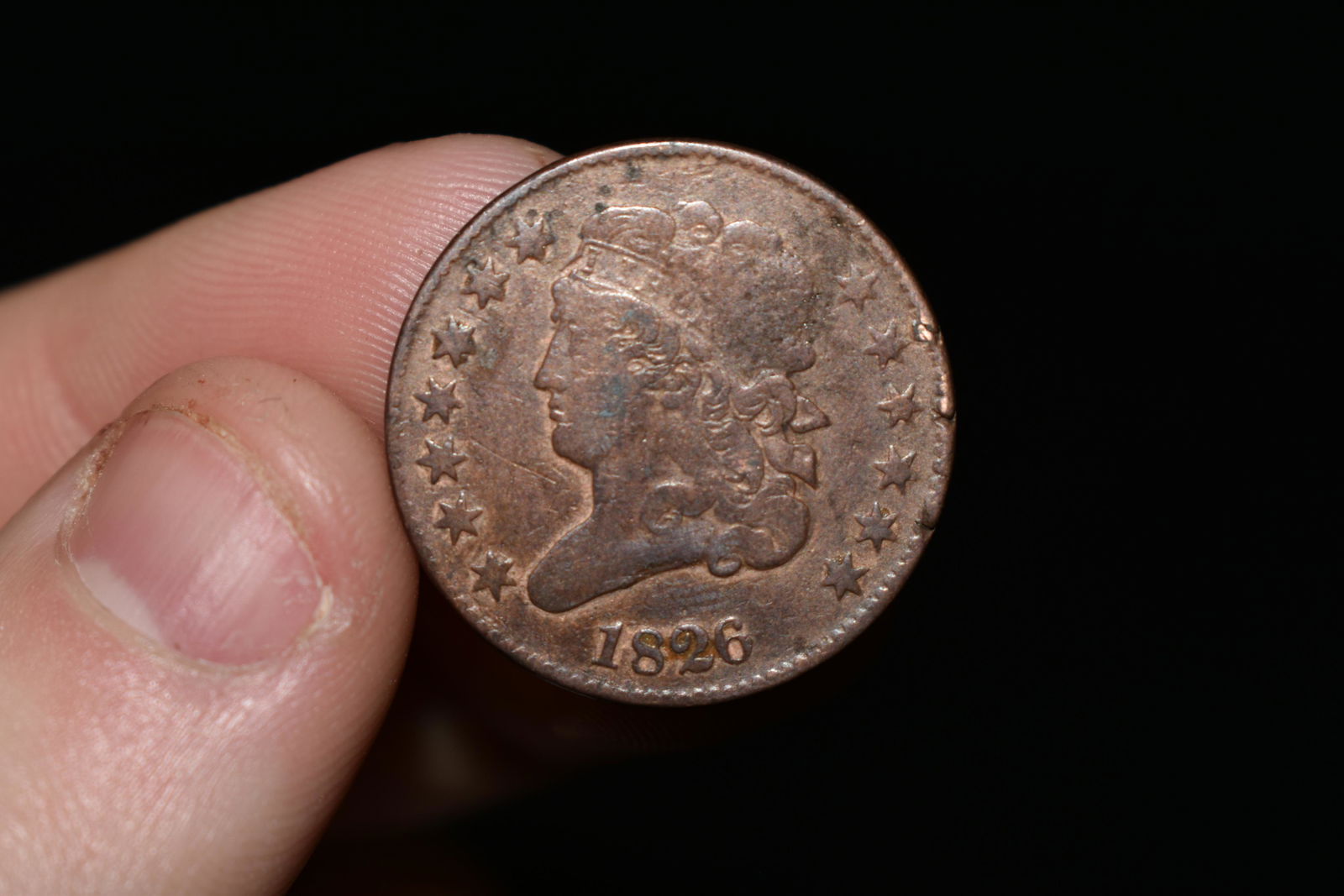 1826 HALF CENT, NICE HIGHER GRADE, WITH SOME ORIGINAL (1 of 3)