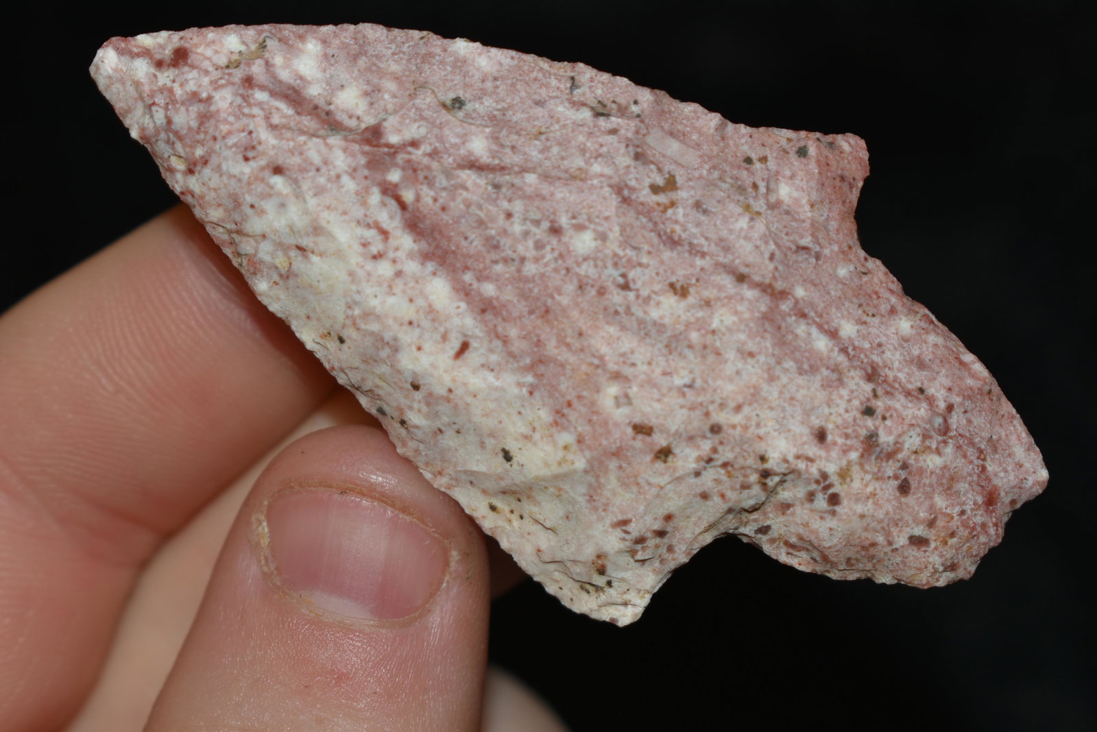 2 3/4" Dickson with great color found by John: 2 3/4" Dickson with great color found by John Steinbaker in Pike Co., Illinois Authentic Native American Artifact