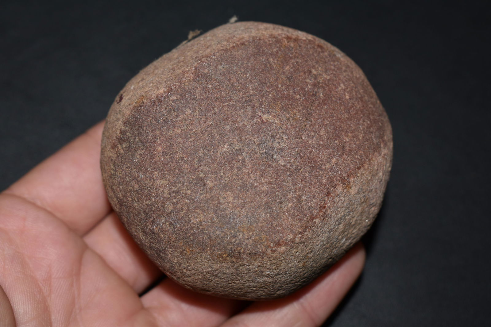 2 1/2" Well Made Hopewell Pecking Stone, Found in Lee: 2 1/2" Well Made Hopewell Pecking Stone, Found in Lee Co Iowa