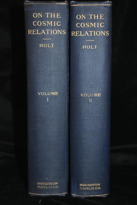1914 ON THE COSMIC RELATIONS by Henry Holt (1 of 4)