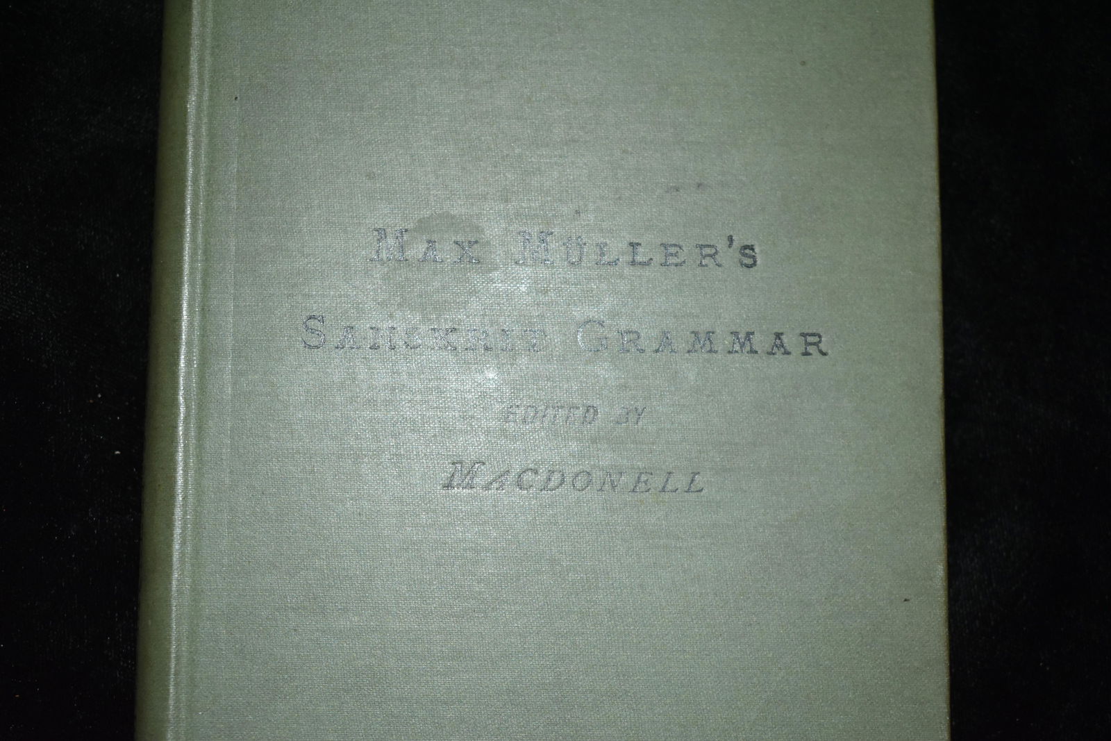 SANSKRIT GRAMMER 1886 by F. Max Muller (1 of 3)