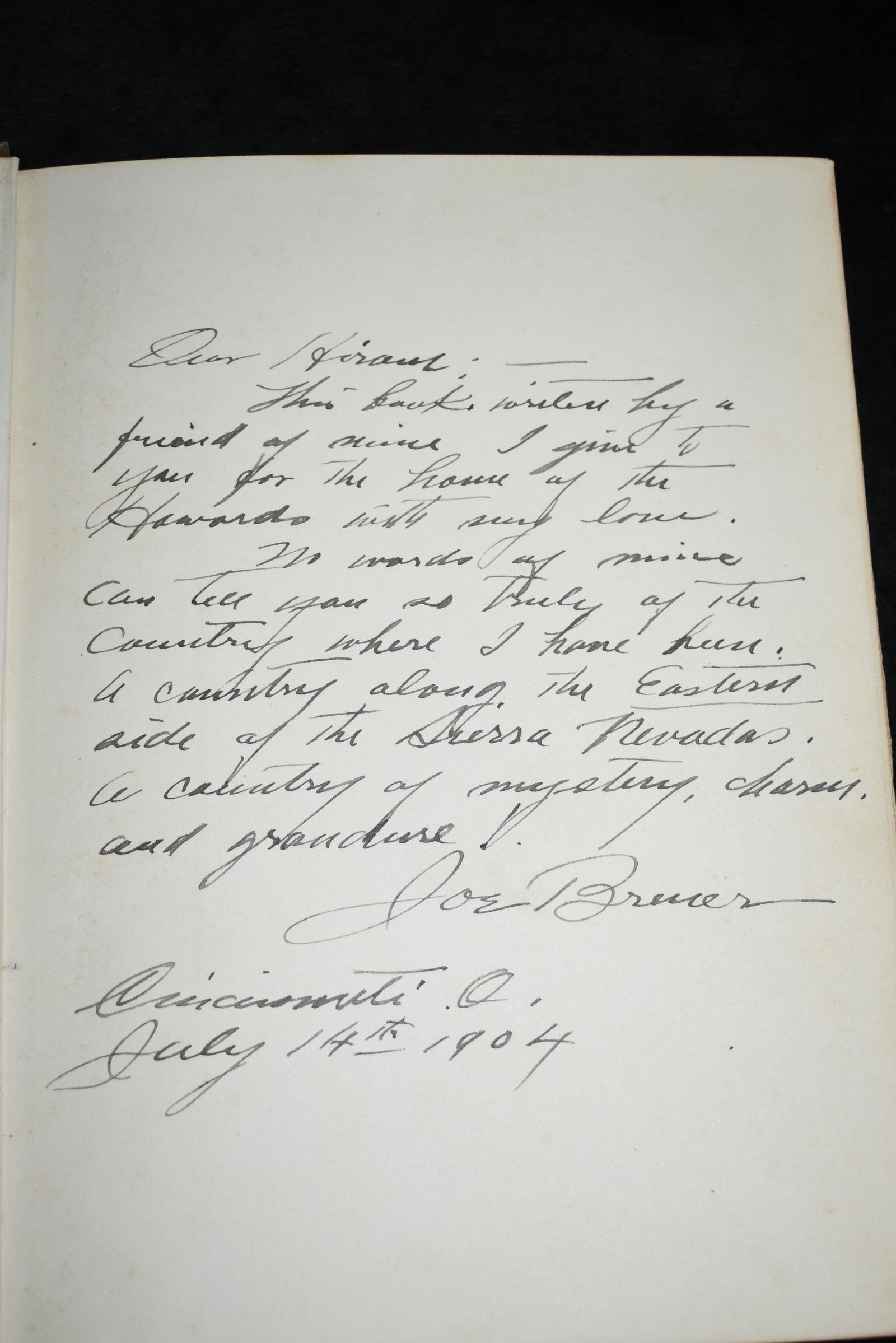 The Land of Little Rain signed Breuer, Joseph 1903 1st (1 of 6)