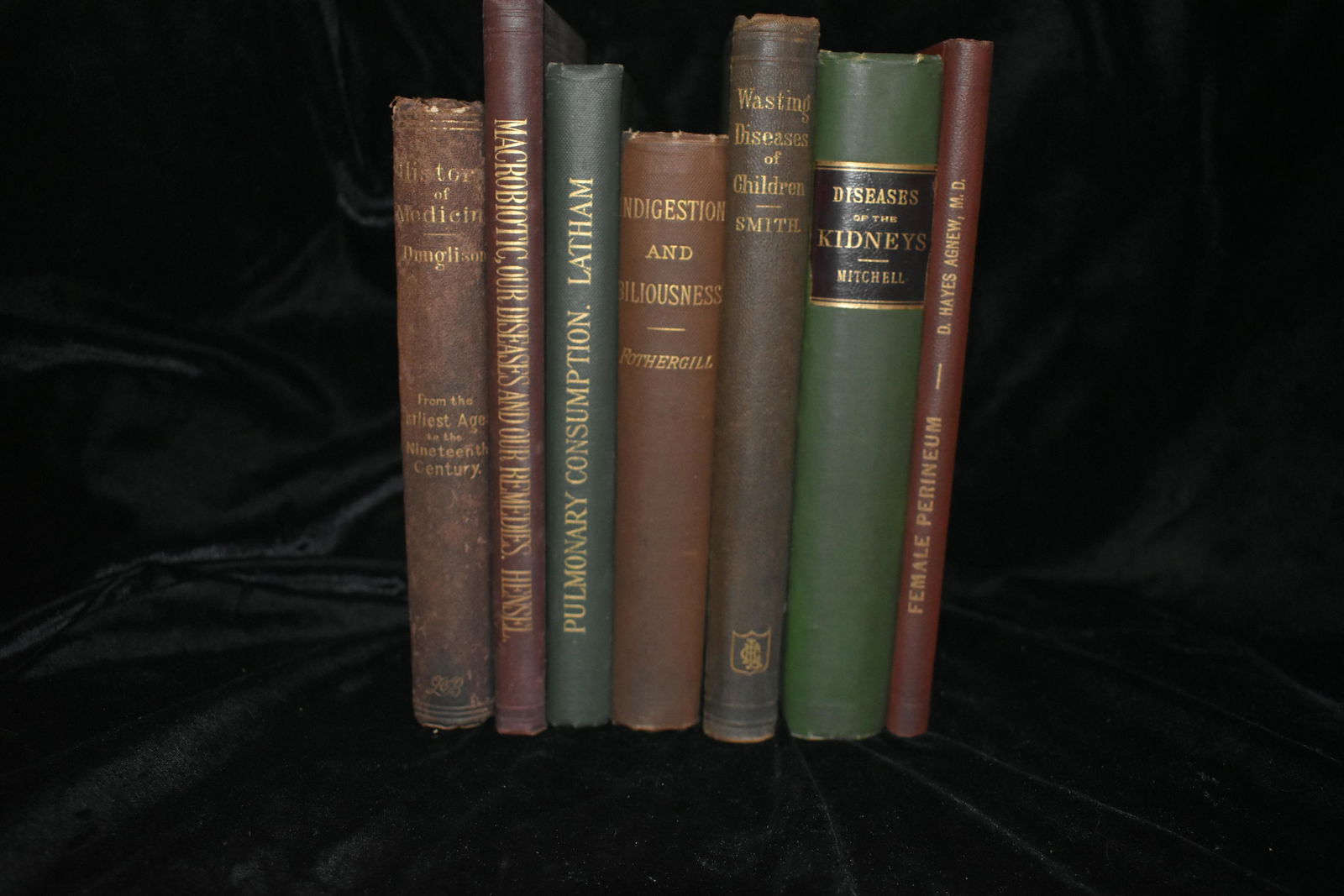 7 Antique Medical Books 1800's (1 of 3)