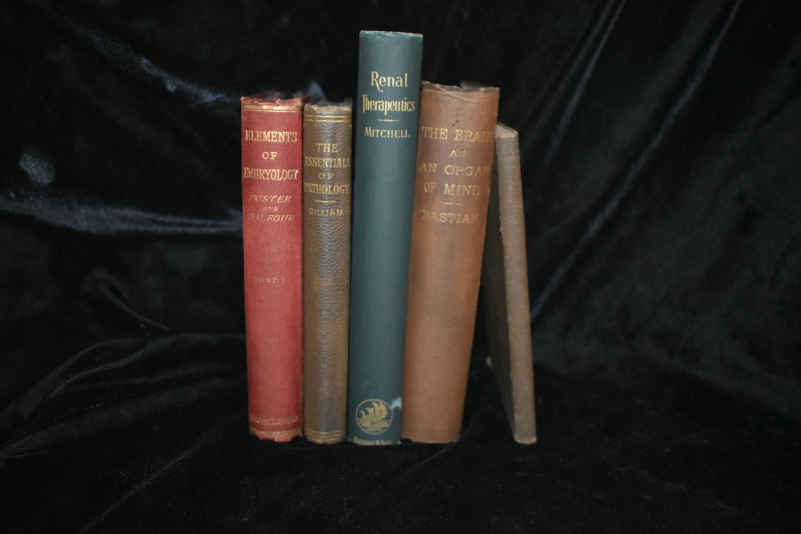 5 Antique Medical Books 1800's (1 of 3)